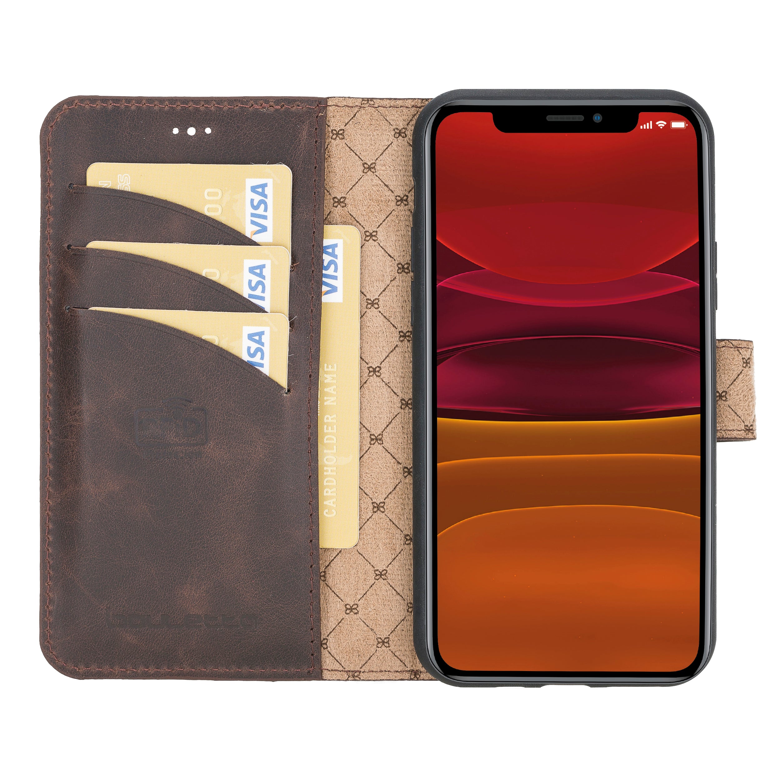 iPhone 11 Series Genuine Leather Magic Detachable Wallet Case