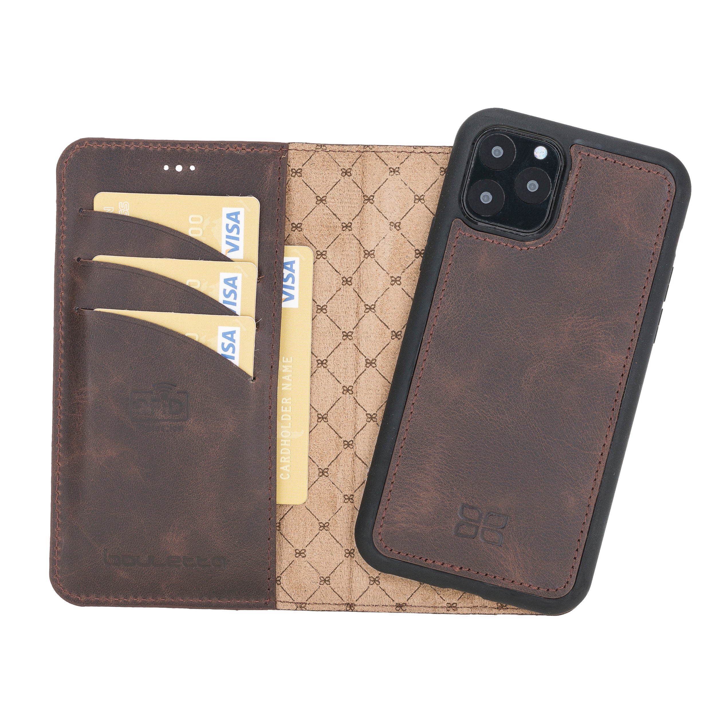 iPhone 11 Series Genuine Leather Magic Detachable Wallet Case