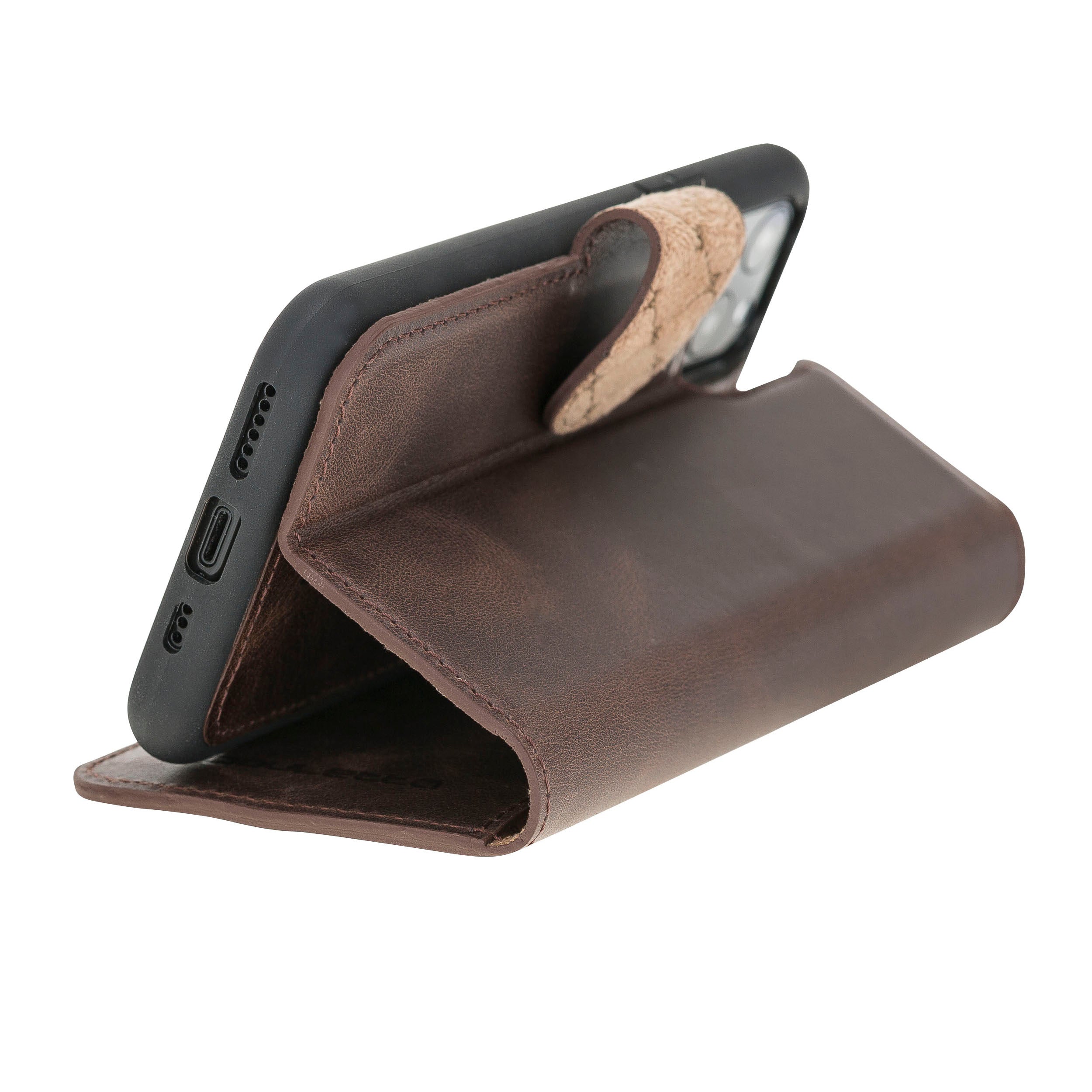 iPhone 11 Series Genuine Leather Magic Detachable Wallet Case