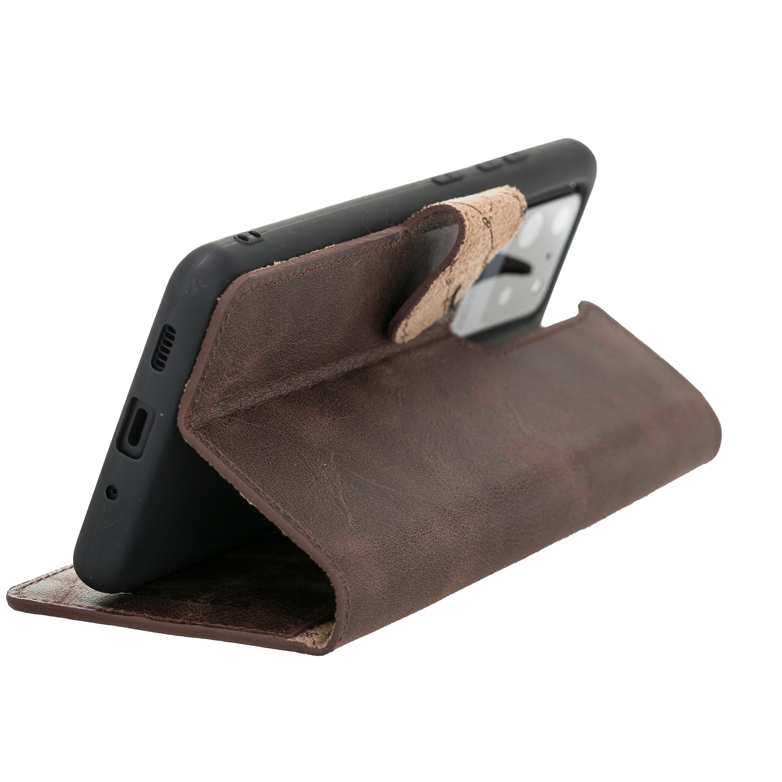 Étui portefeuille en cuir pour Samsung Galaxy S20