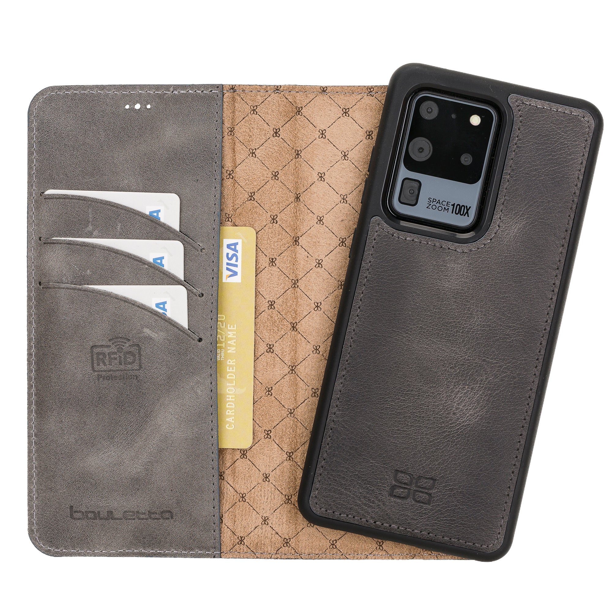 Étui portefeuille en cuir pour Samsung Galaxy S20