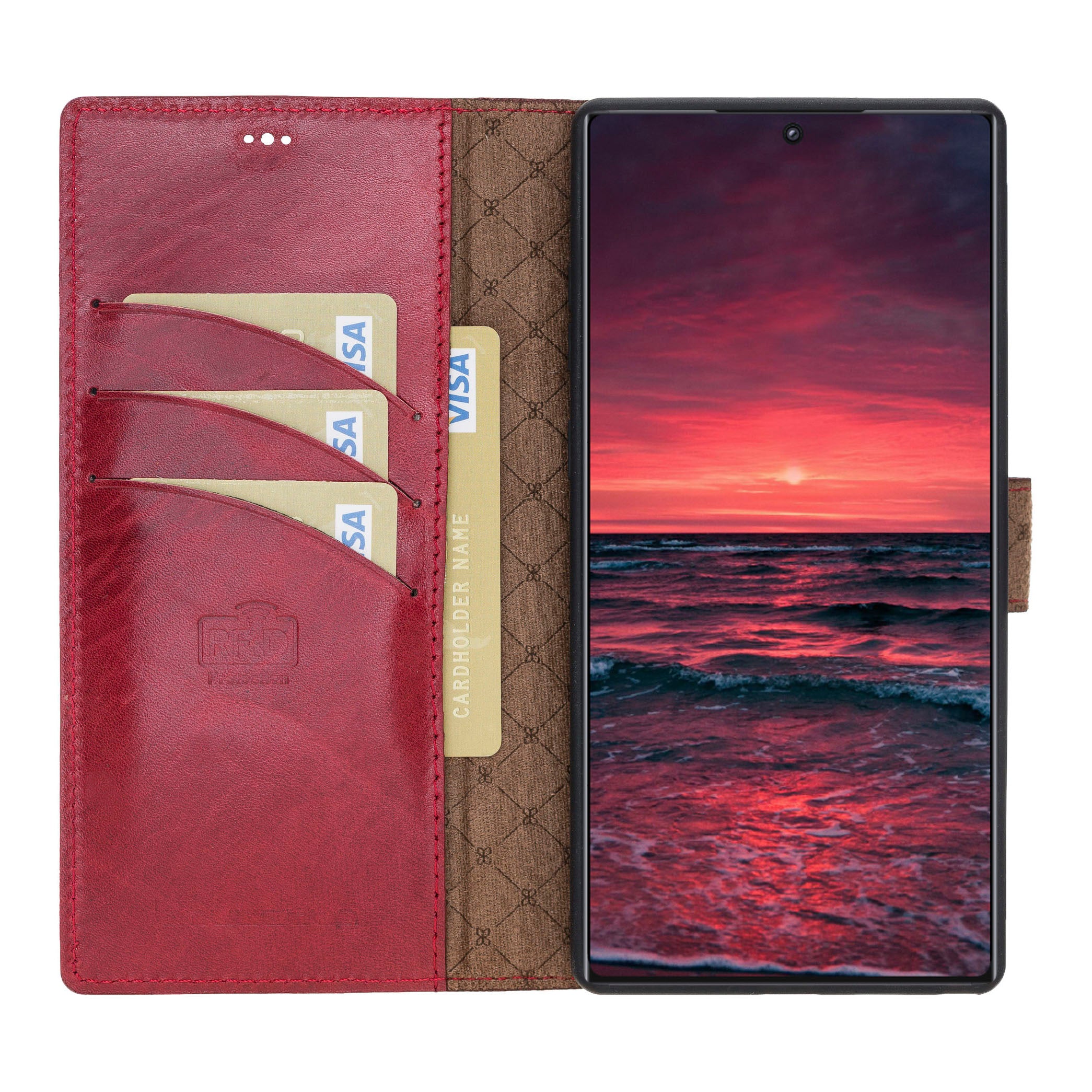Samsung Galaxy Note 10 Series Genuine Leather Detachble Wallet Case