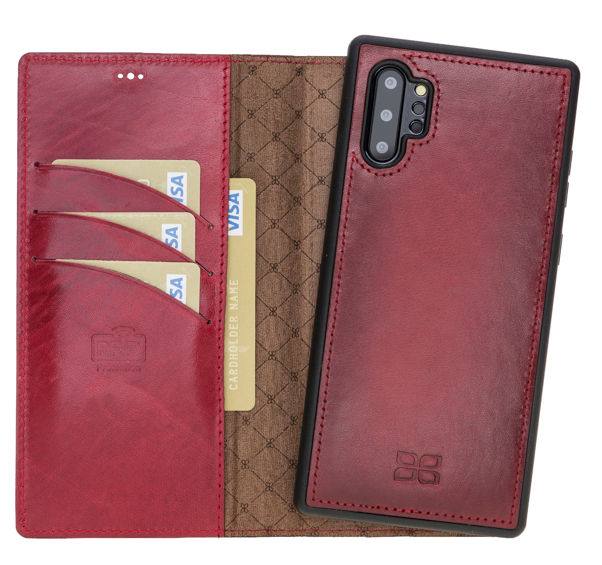 Samsung Galaxy Note 10 Series Genuine Leather Detachble Wallet Case