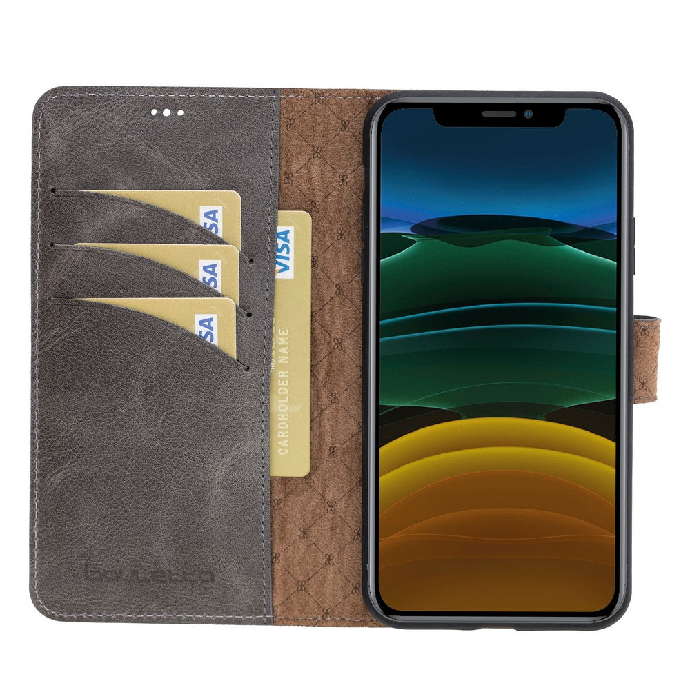 iPhone 11 Series Genuine Leather Magic Detachable Wallet Case