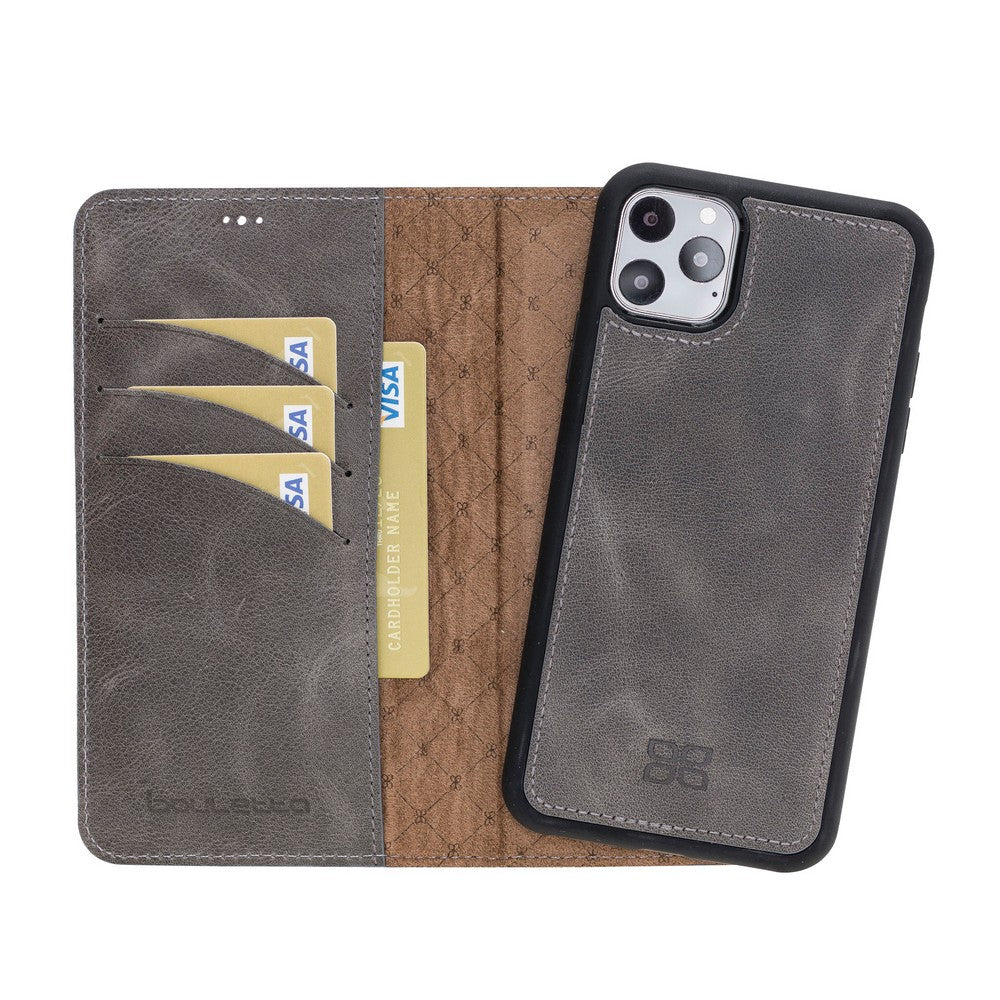 iPhone 11 Series Genuine Leather Magic Detachable Wallet Case