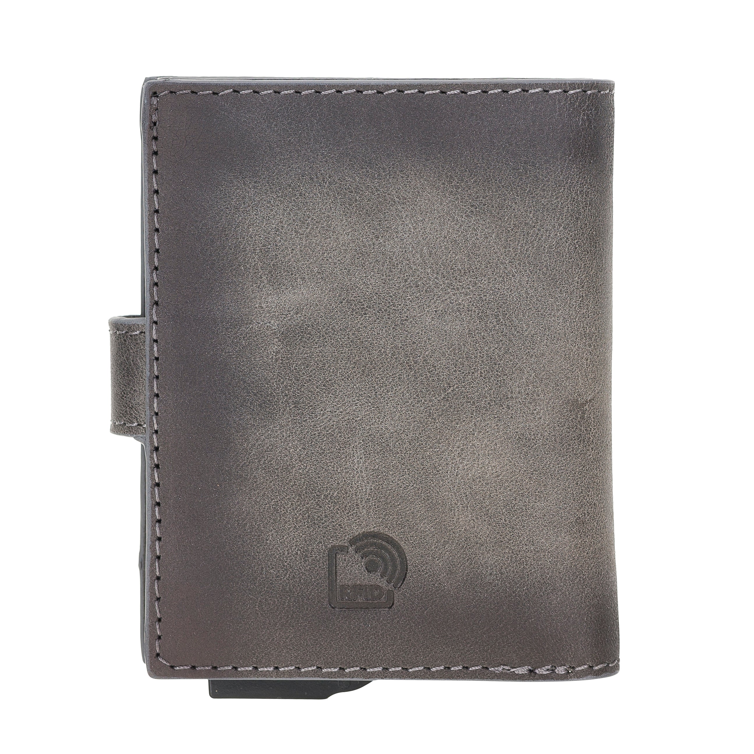 Palermo Genuine Leather Zip Mechanical Card Holder