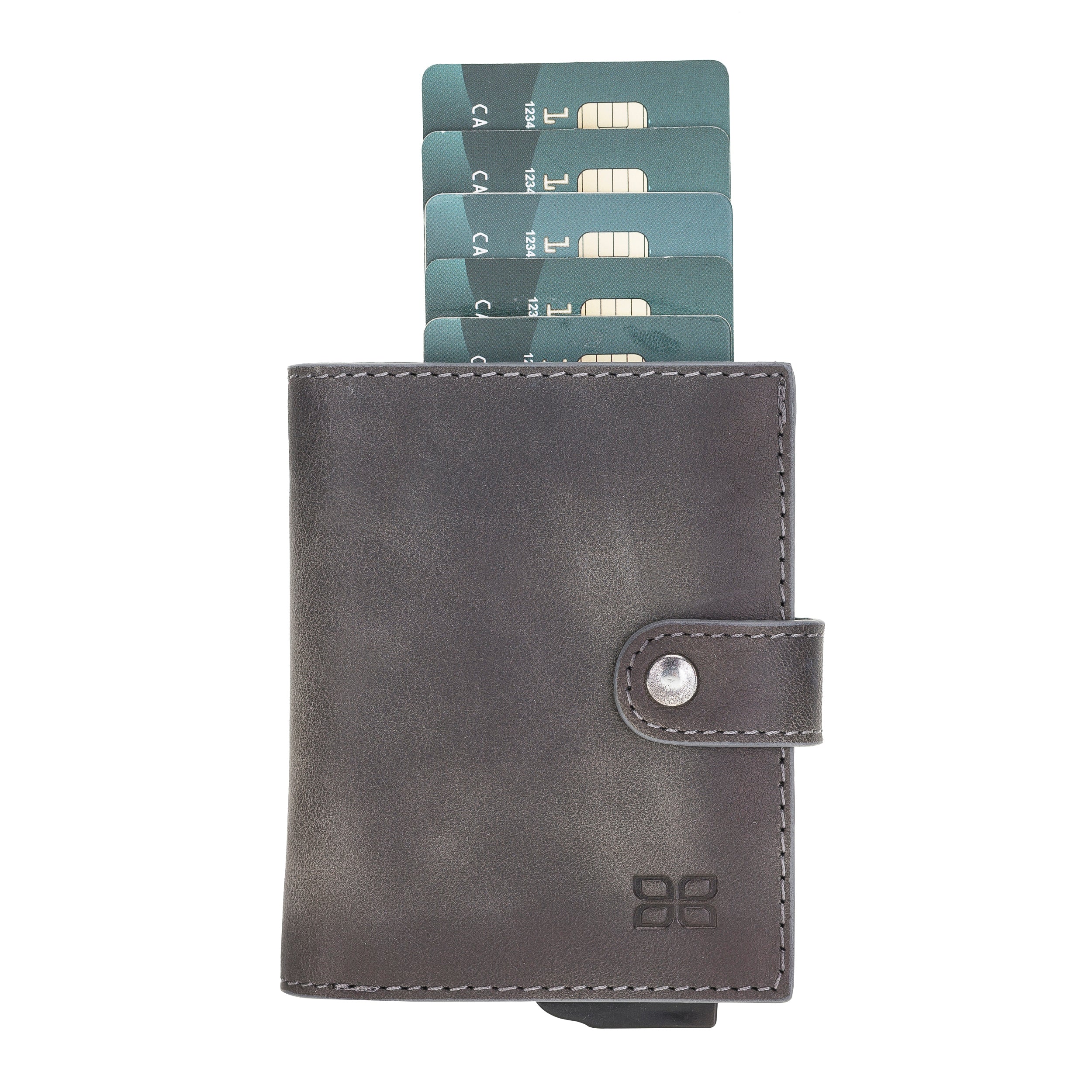 Palermo Genuine Leather Zip Mechanical Card Holder