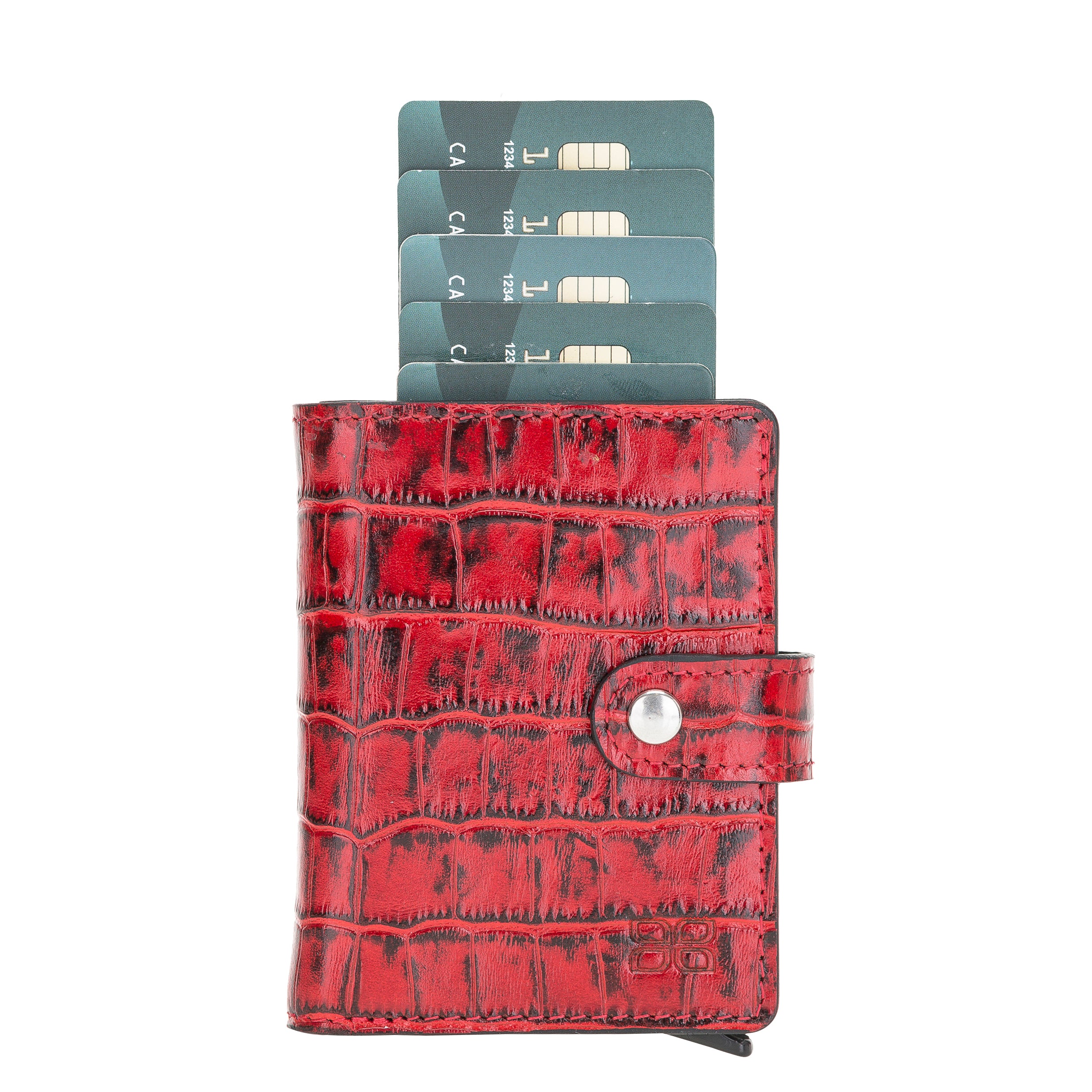Palermo Genuine Leather Zip Mechanical Card Holder