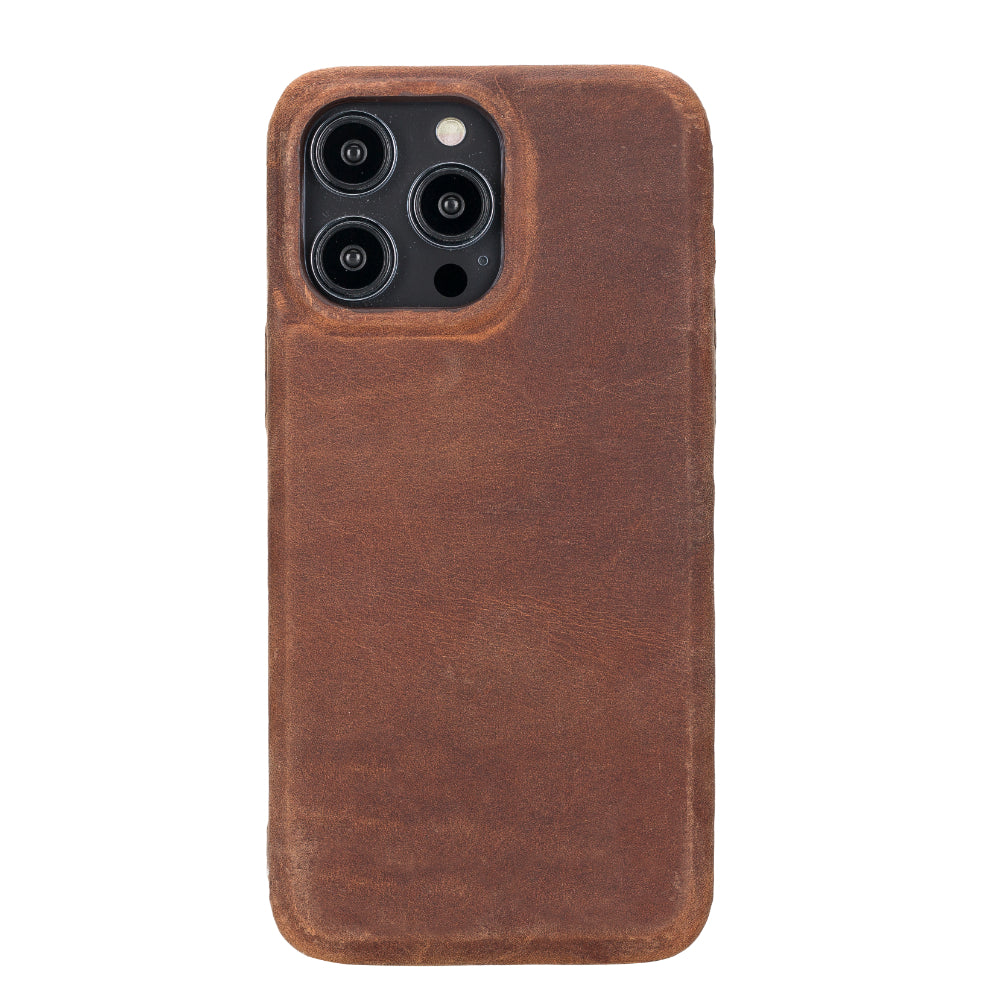 Étui en cuir Rock Cover pour iPhone 15 Pro Max
