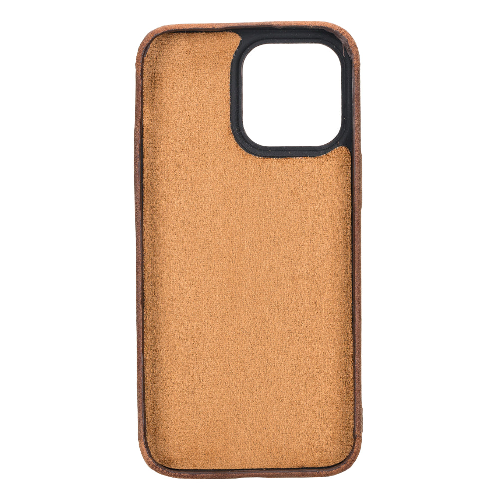 Étui en cuir Rock Cover pour iPhone 15 Pro Max