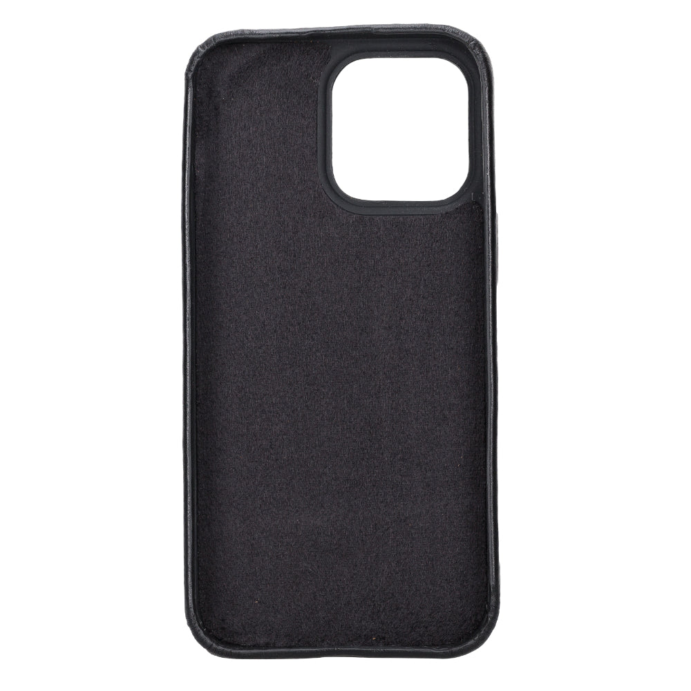 Étui en cuir Rock Cover pour iPhone 15 Pro