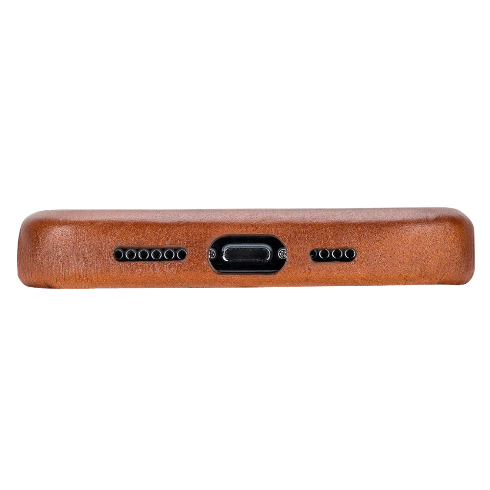 Étui en cuir Rock Cover pour iPhone 15 Pro Max