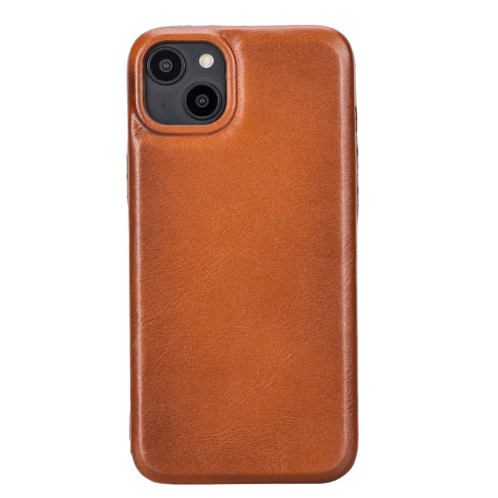 Étui en cuir Rock Cover pour iPhone 15 Plus