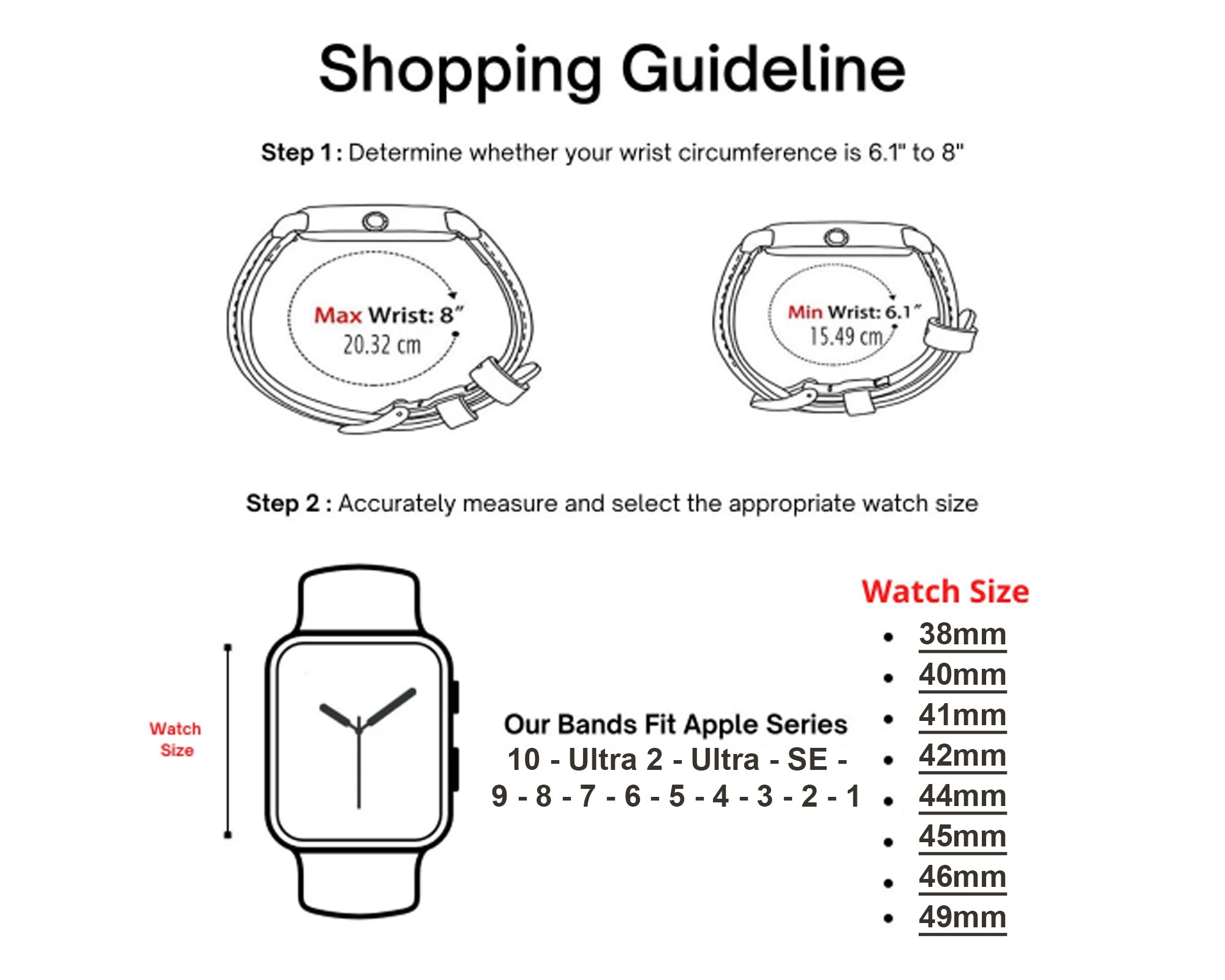 Drop Apple Watch Leather iWatch Band