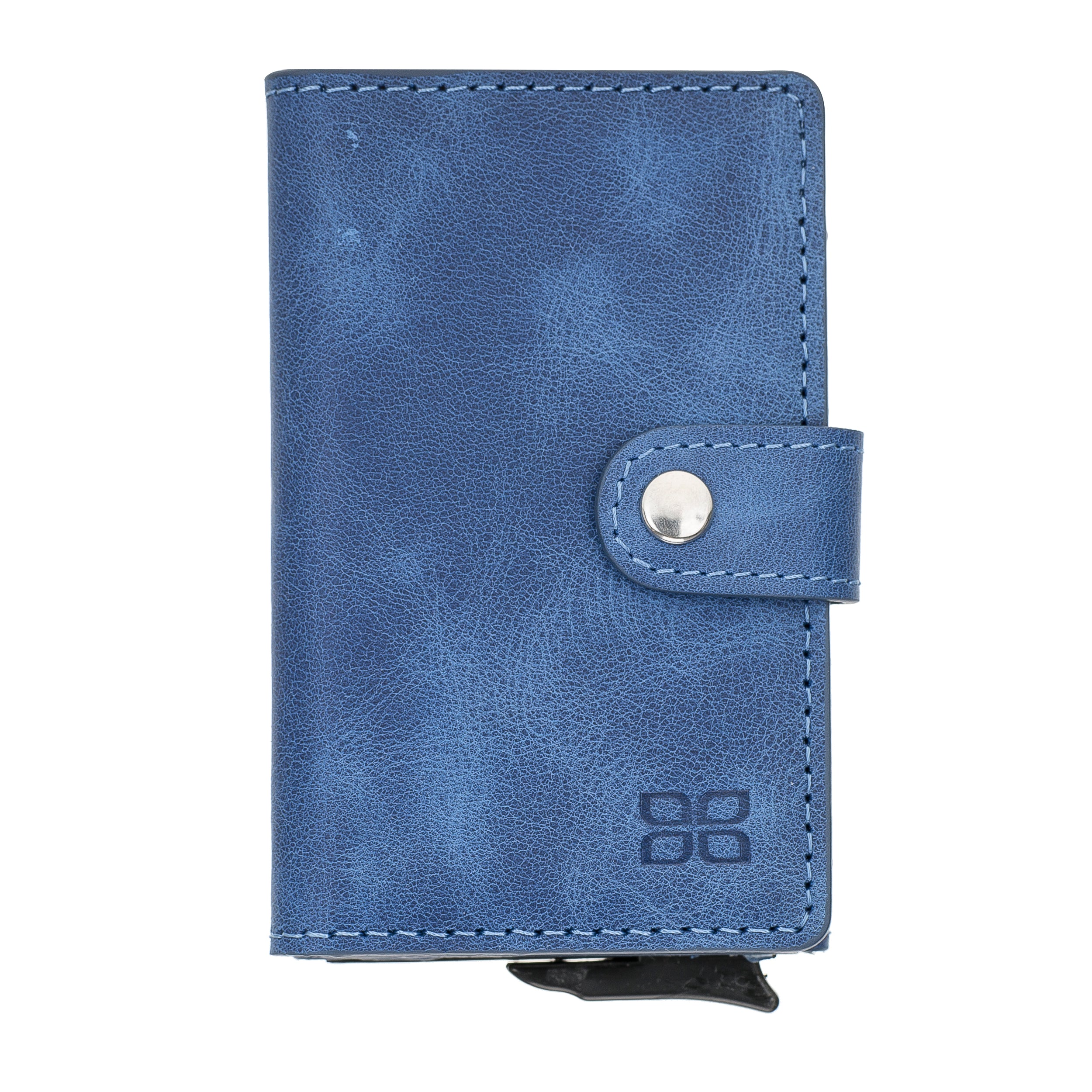 Terry Leather Coin Mechanical Card Holder