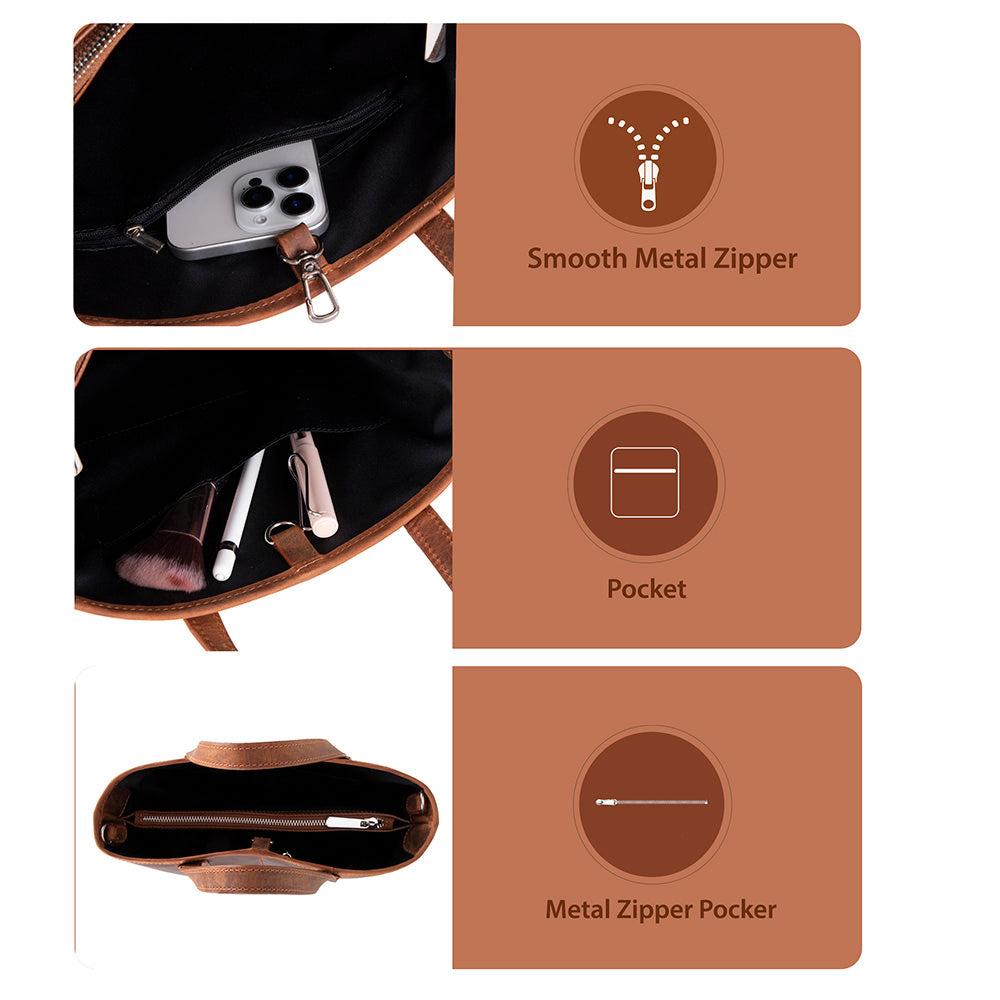 Valetto Genuine Leather Tote Bag