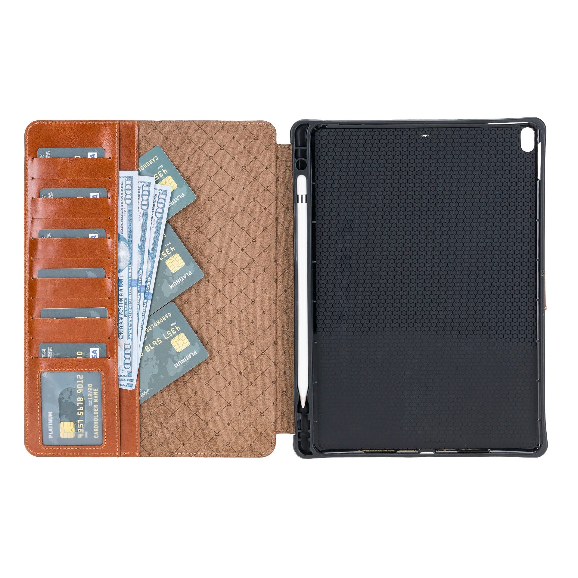 Eto iPad Mini (5") Genuine Leather Wallet Case