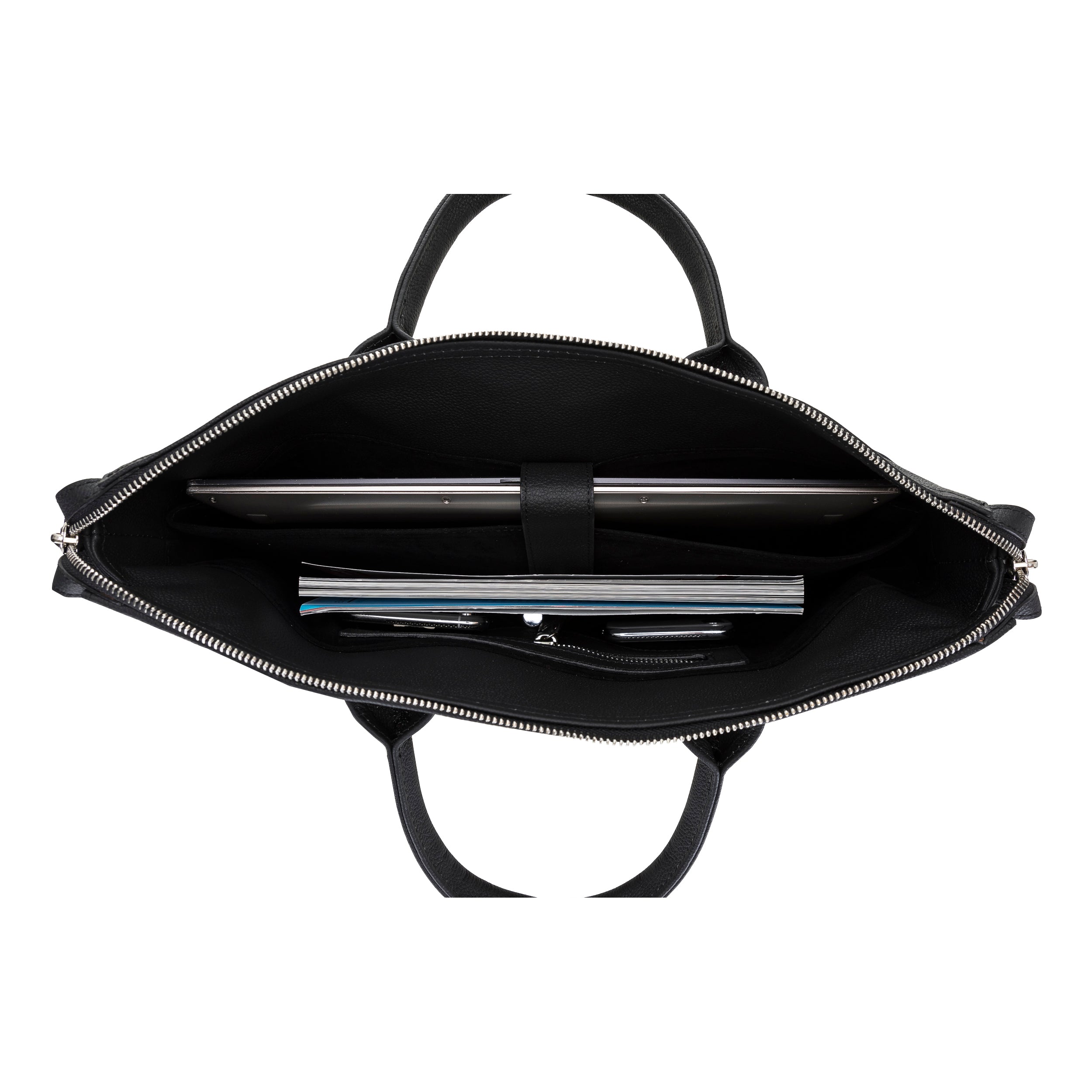 Wizard 14" Genuine Leather Business Briefcase / Laptop Case