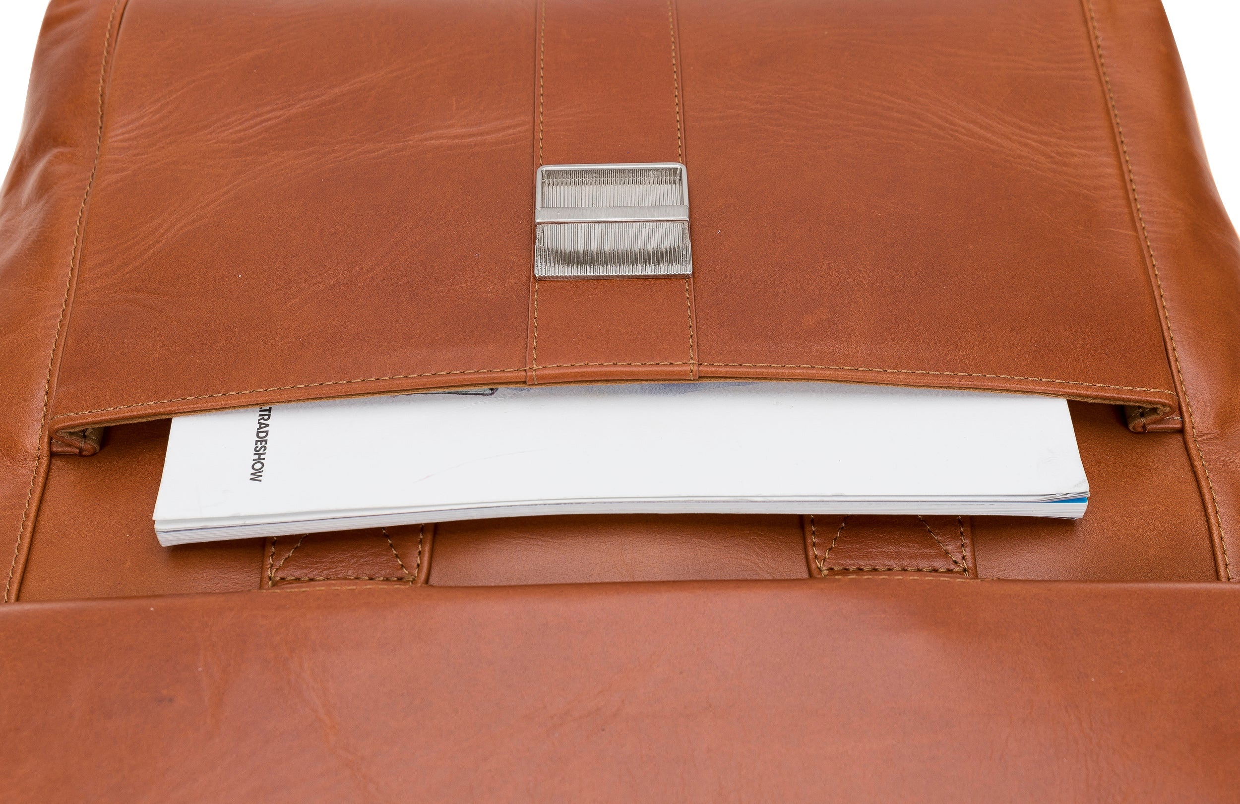 Wizard 14" Genuine Leather Business Briefcase / Laptop Case