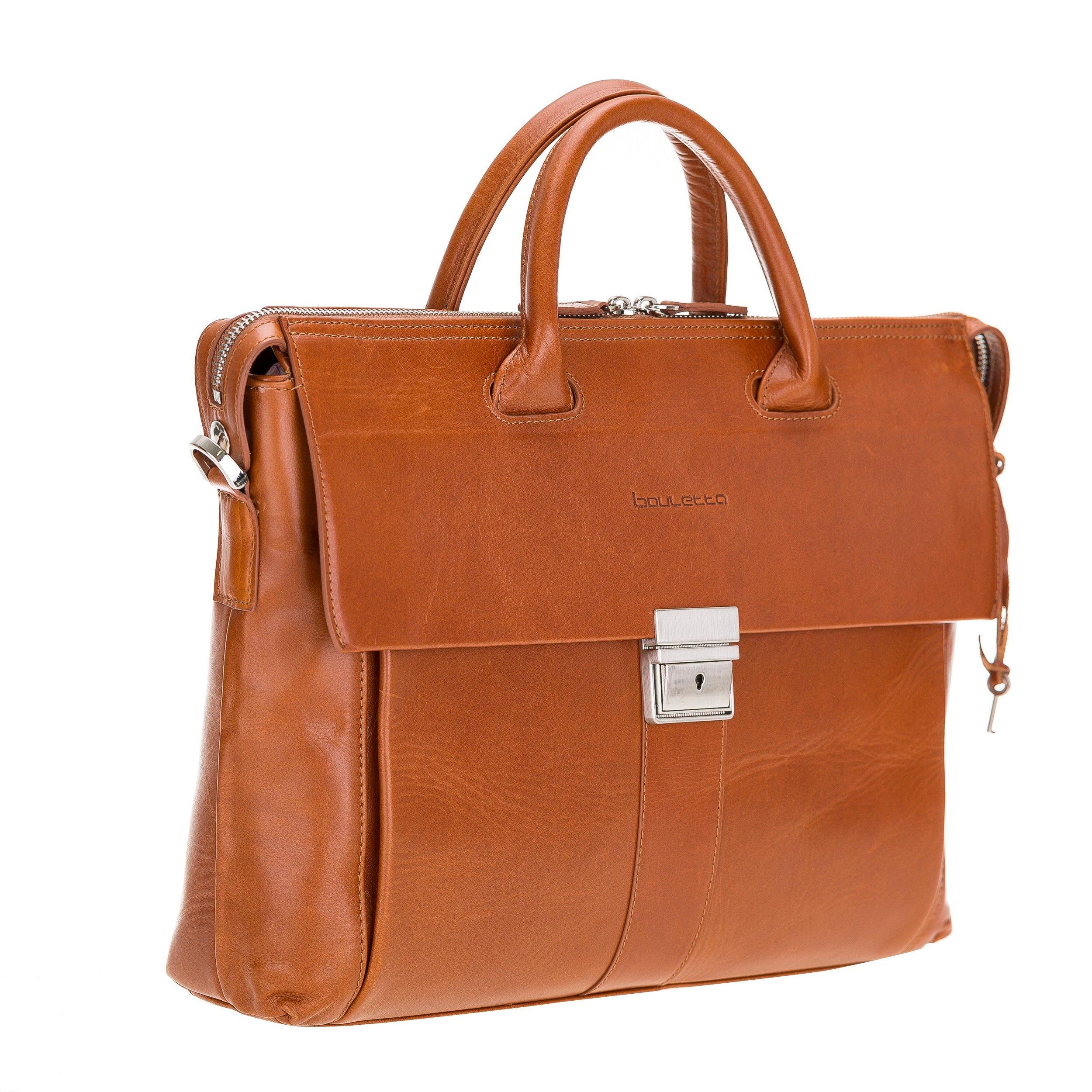 Wizard 14" Genuine Leather Business Briefcase / Laptop Case