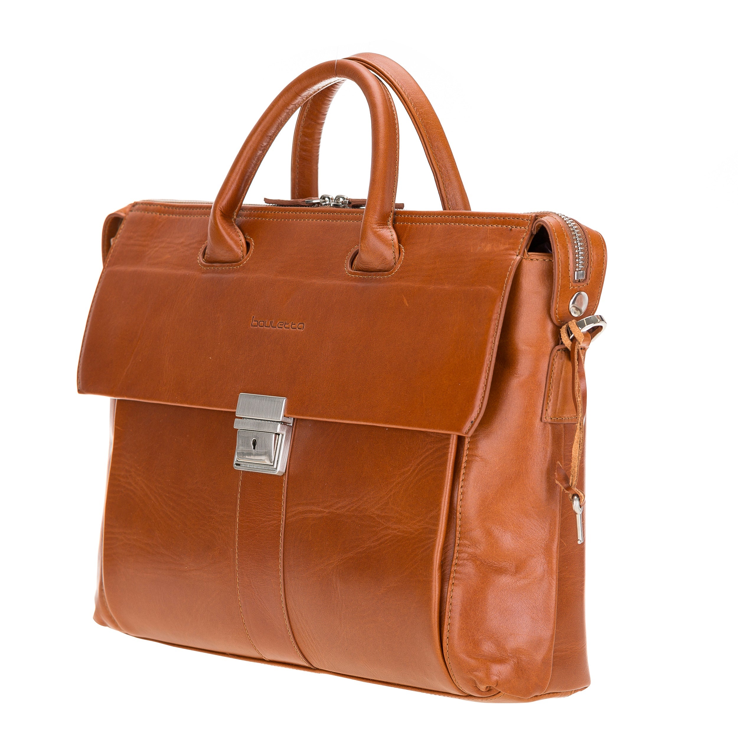 Wizard 14" Genuine Leather Business Briefcase / Laptop Case