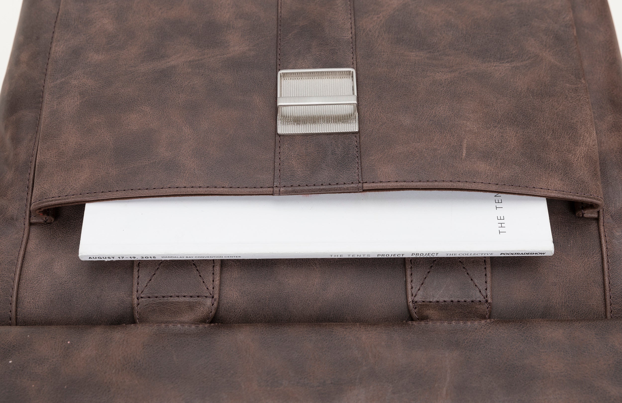 Wizard 14" Genuine Leather Business Briefcase / Laptop Case