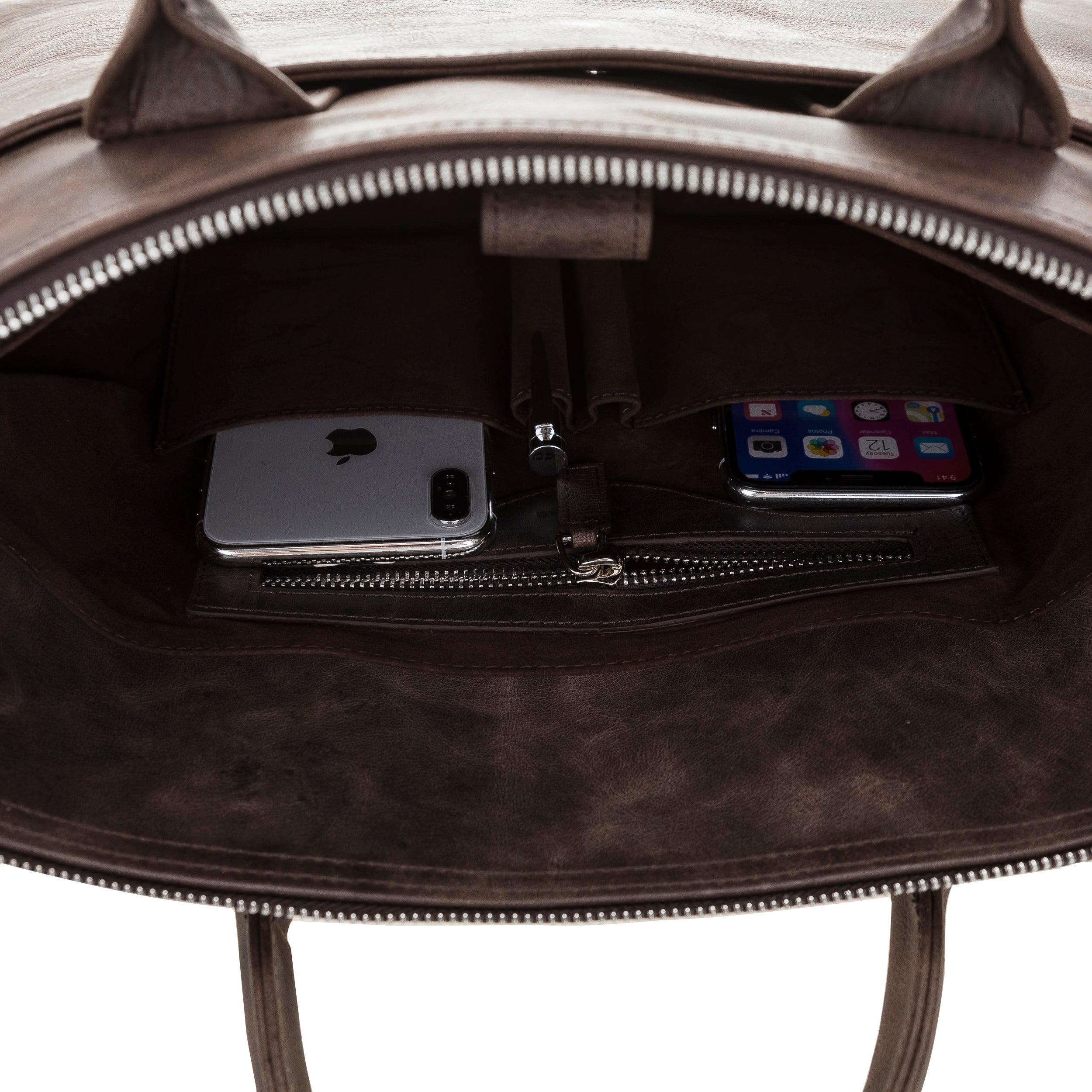 Wizard 14" Genuine Leather Business Briefcase / Laptop Case