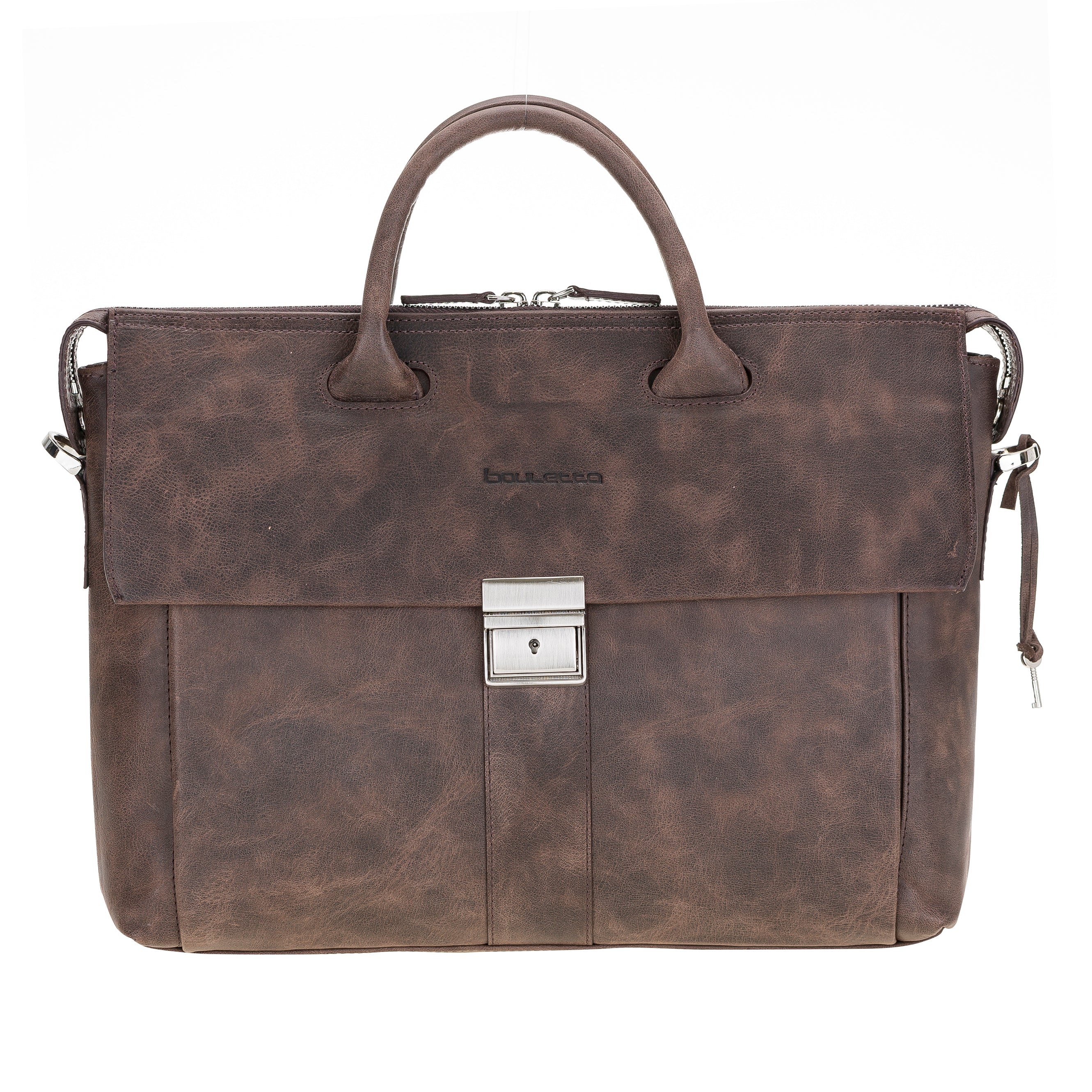 Wizard 14" Genuine Leather Business Briefcase / Laptop Case
