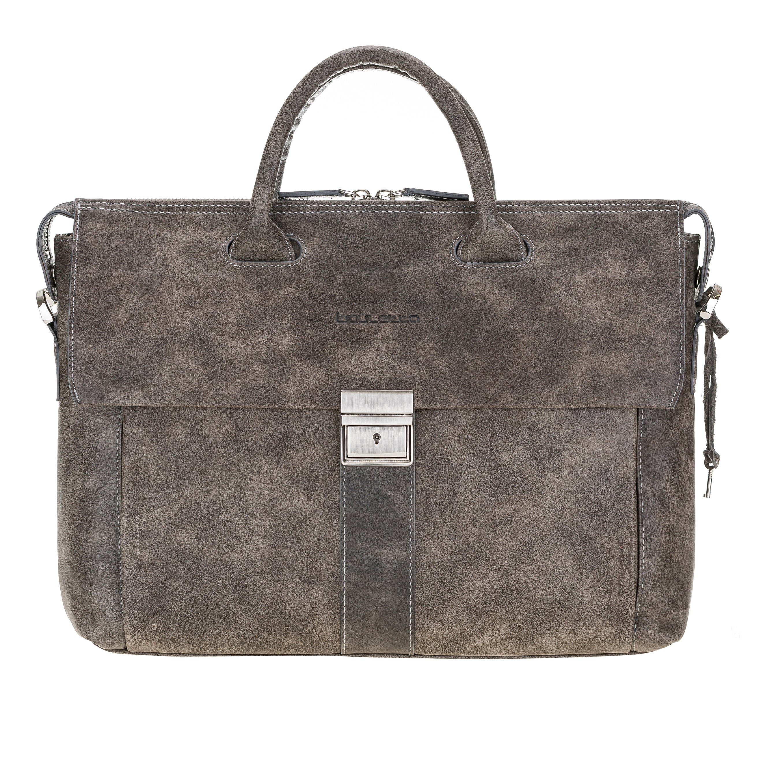 Wizard 14" Genuine Leather Business Briefcase / Laptop Case