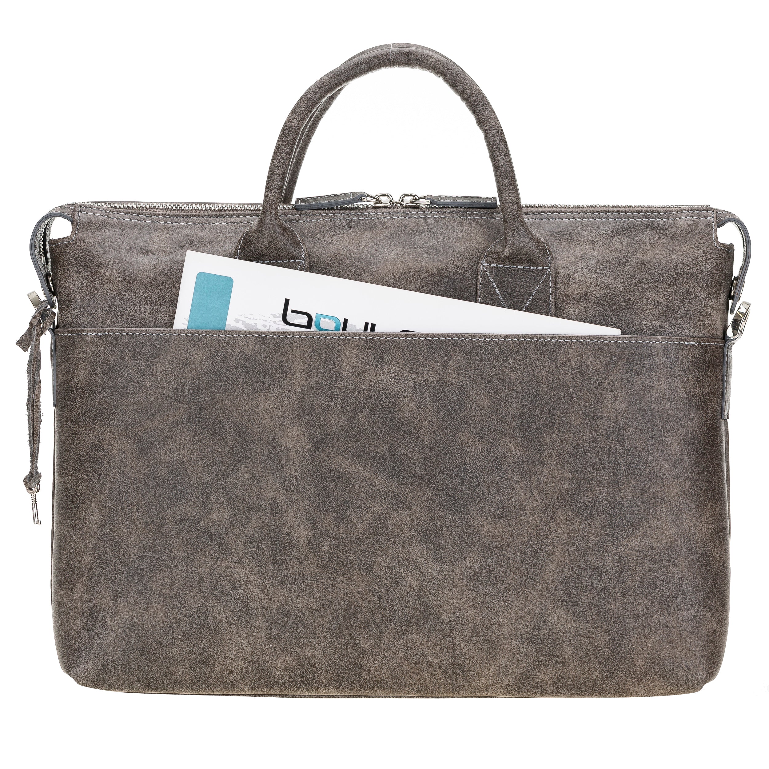 Wizard 14" Genuine Leather Business Briefcase / Laptop Case