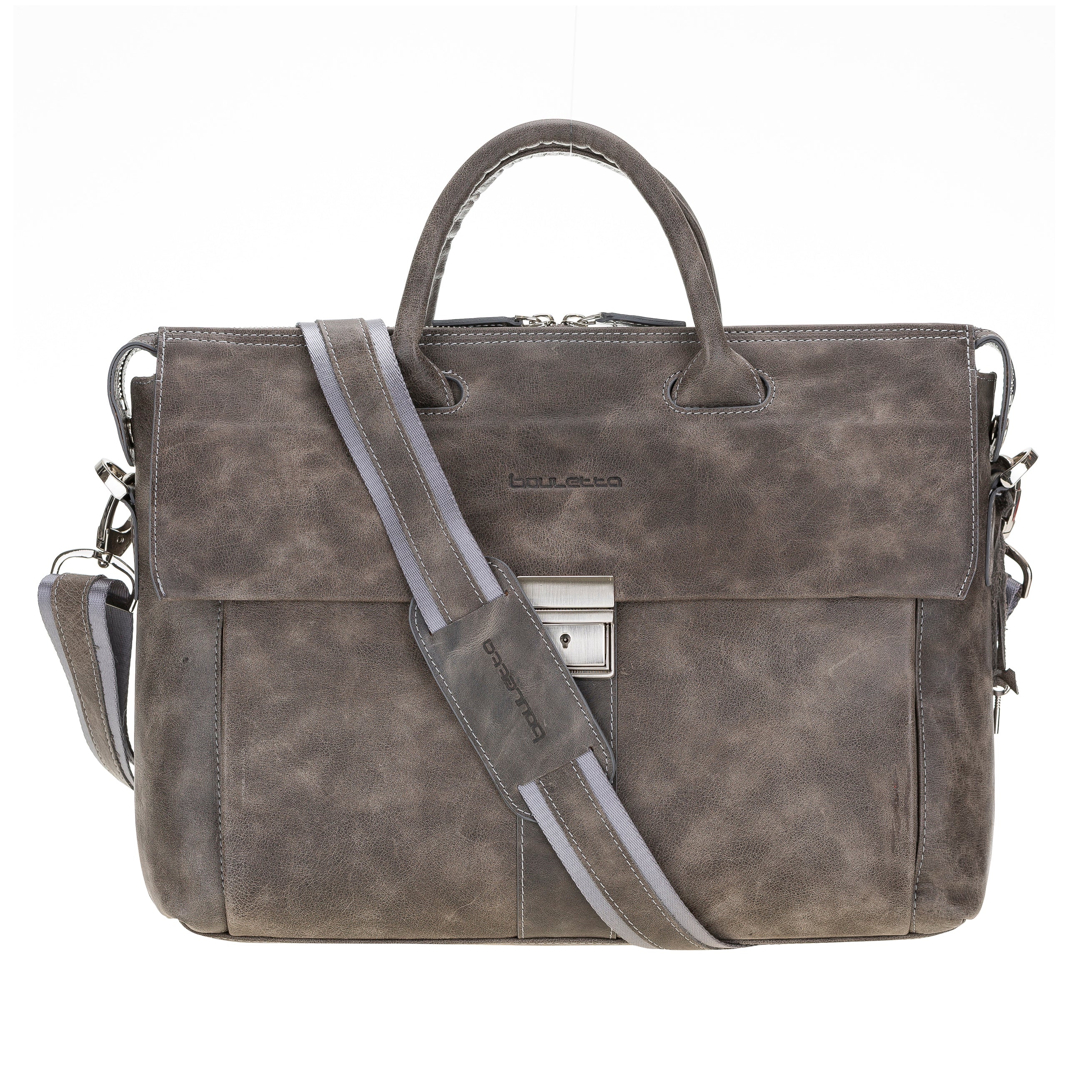 Wizard 14" Genuine Leather Business Briefcase / Laptop Case