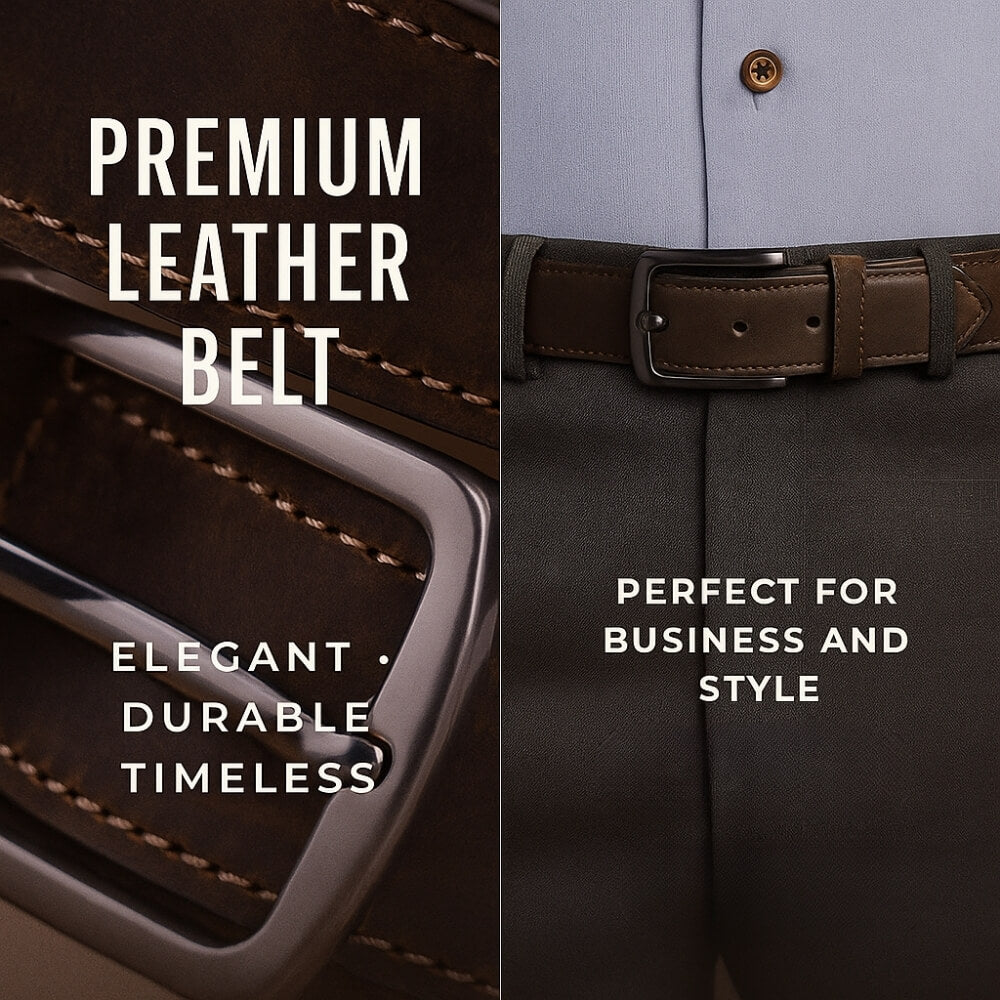 Ceinture en cuir classique urbaine pour homme