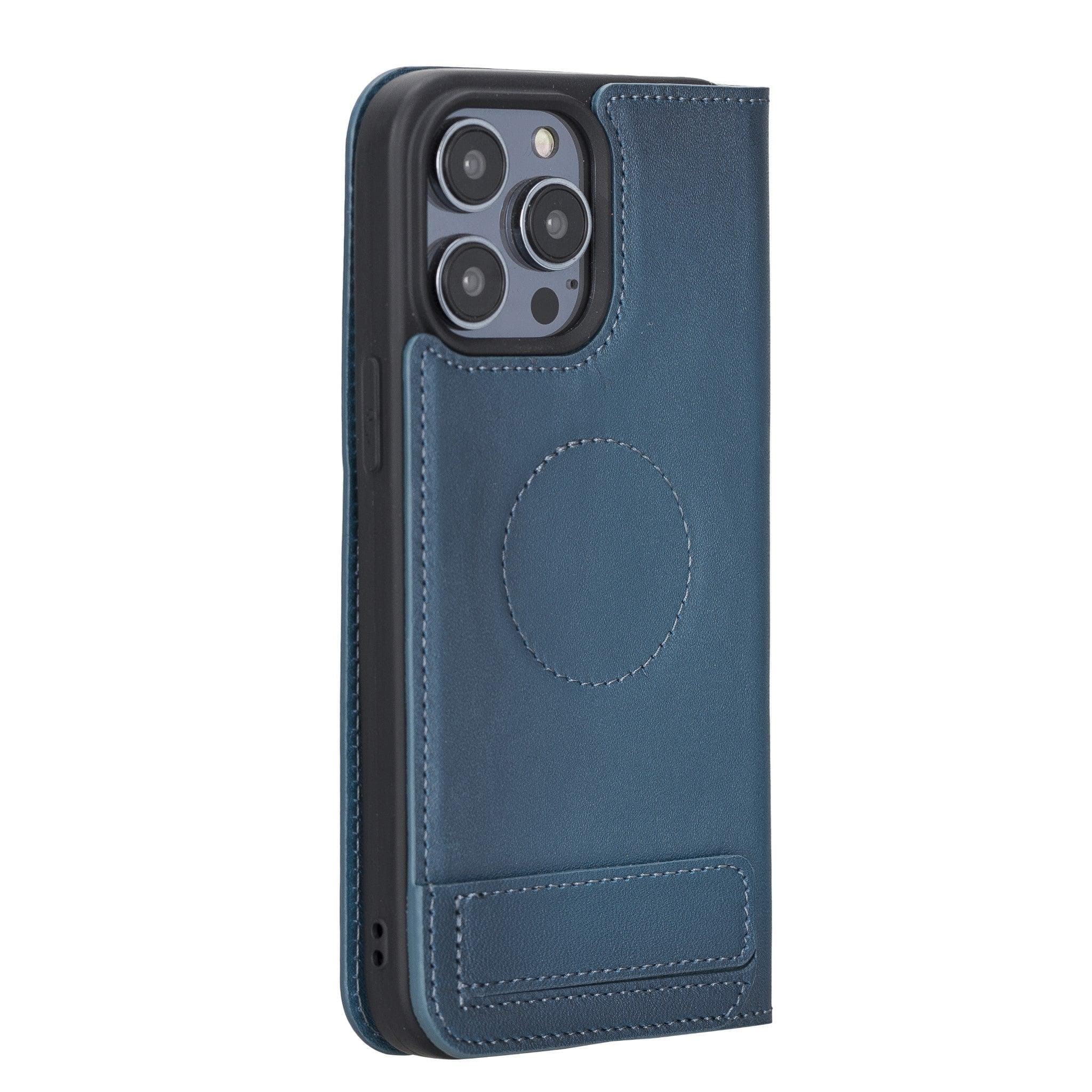 Étui portefeuille fin en cuir véritable Brookscase pour iPhone 14 Pro Max (6,7")