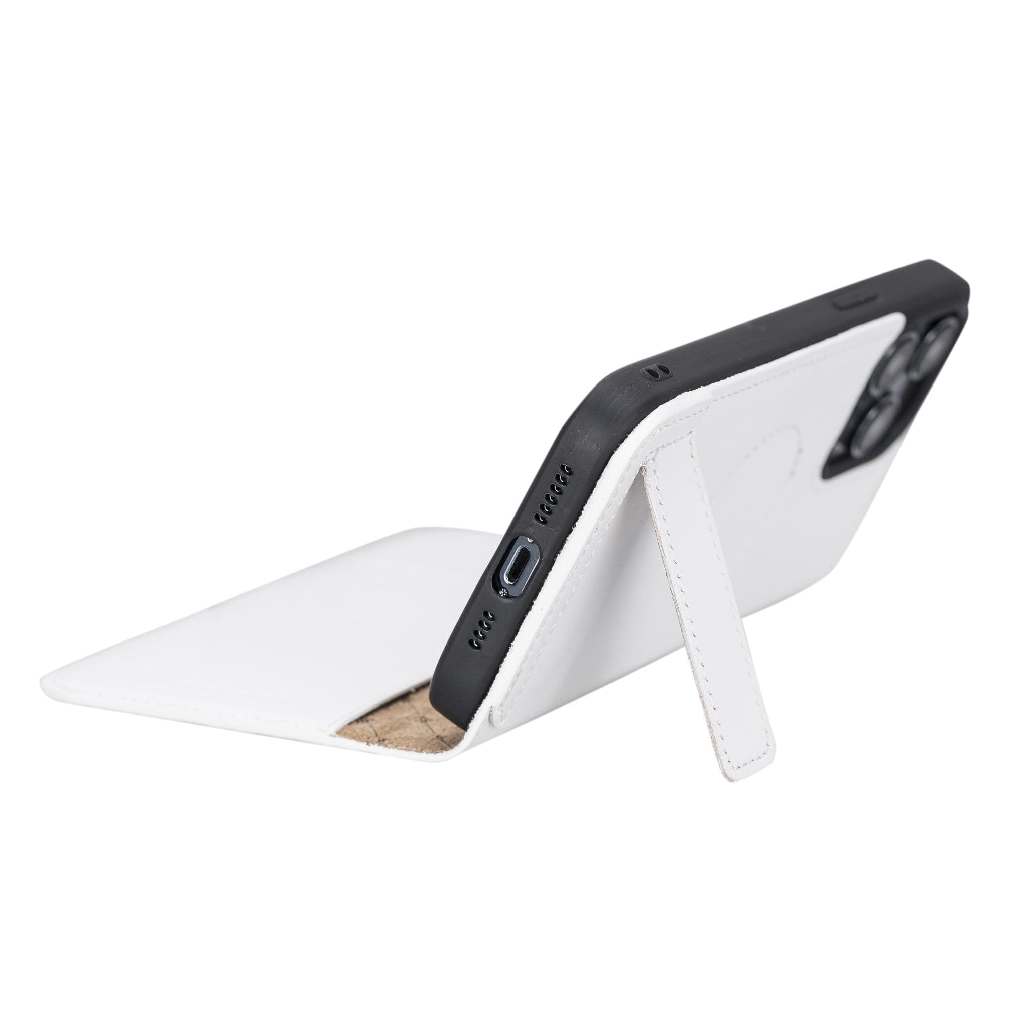 Étui portefeuille fin en cuir véritable Brookscase pour iPhone 14 Pro Max (6,7")