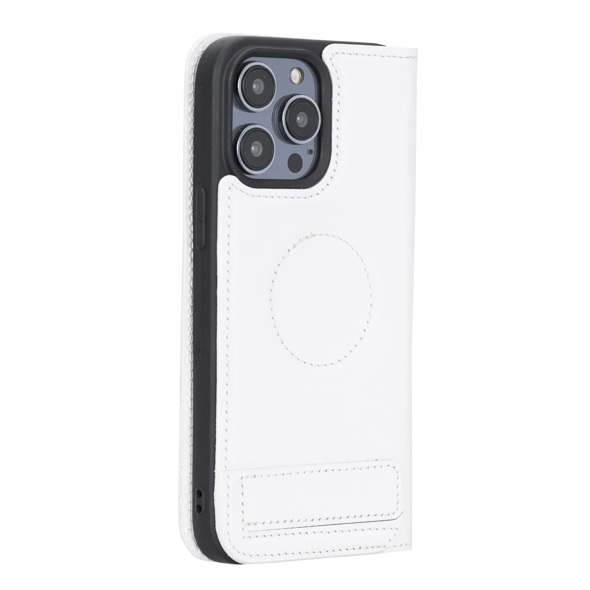Étui portefeuille fin en cuir véritable Brookscase pour iPhone 14 Pro Max (6,7")