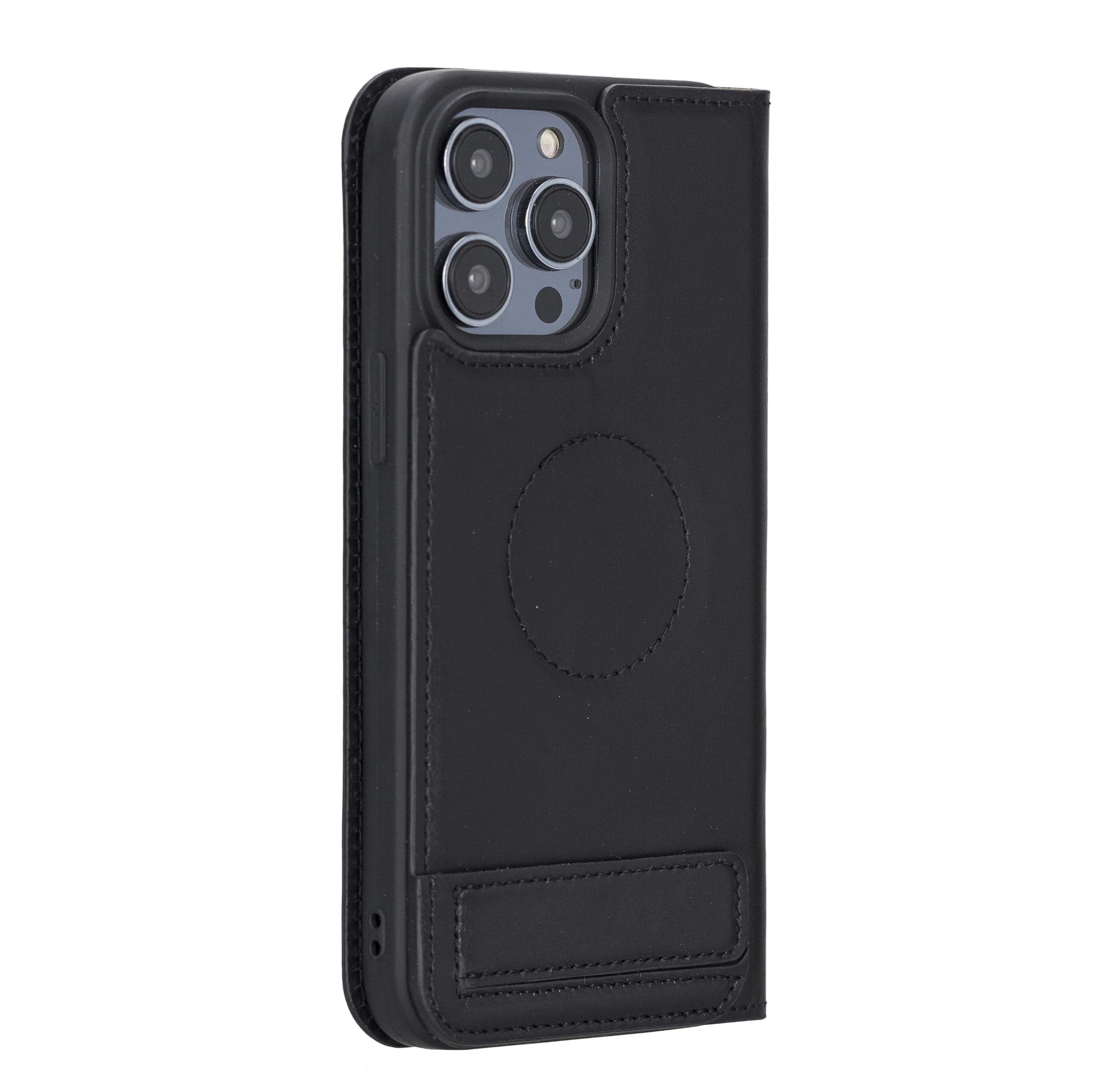 Étui portefeuille fin en cuir véritable Brookscase pour iPhone 14 Pro Max (6,7")