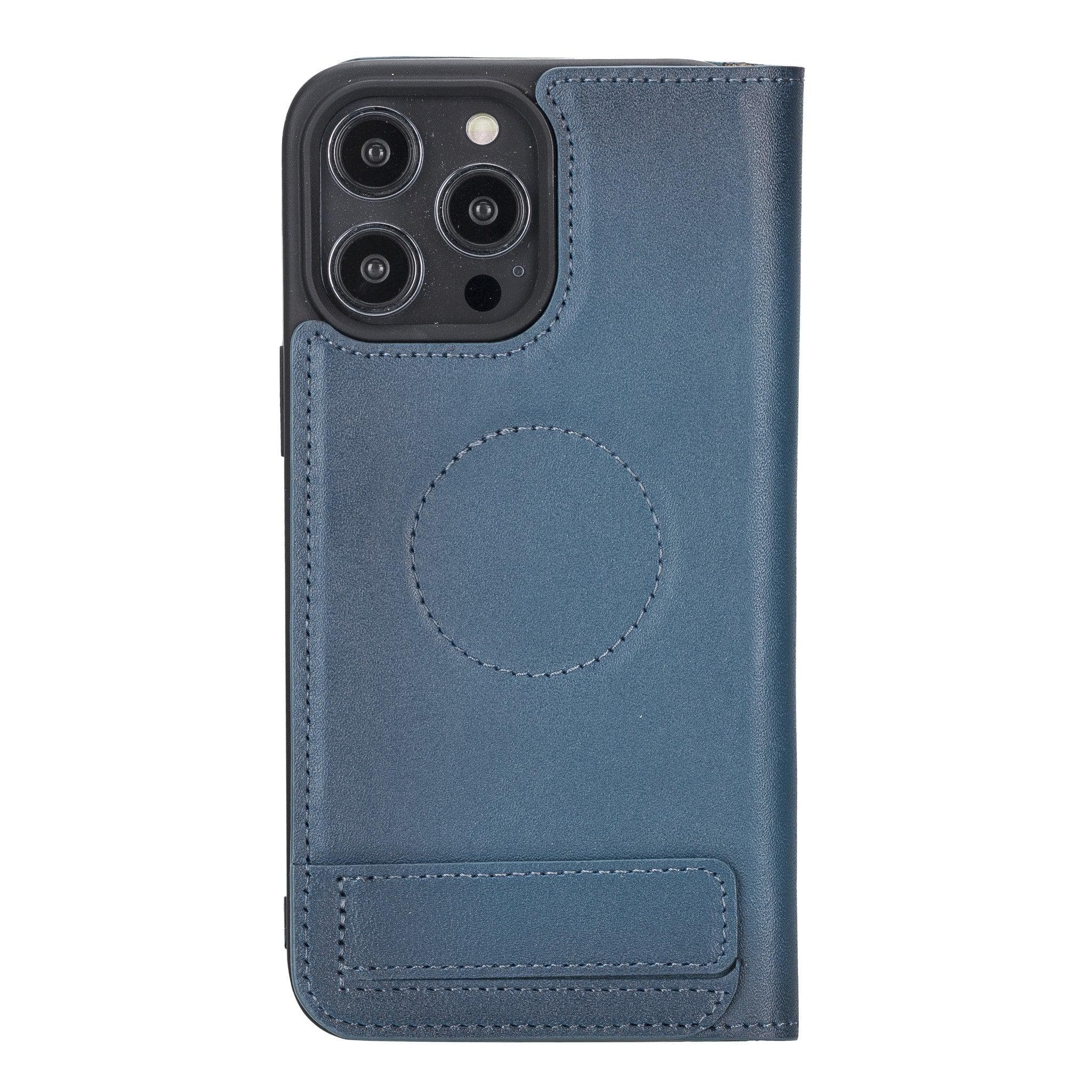 Étui portefeuille fin en cuir véritable Brookscase pour iPhone 14 Pro Max (6,7")