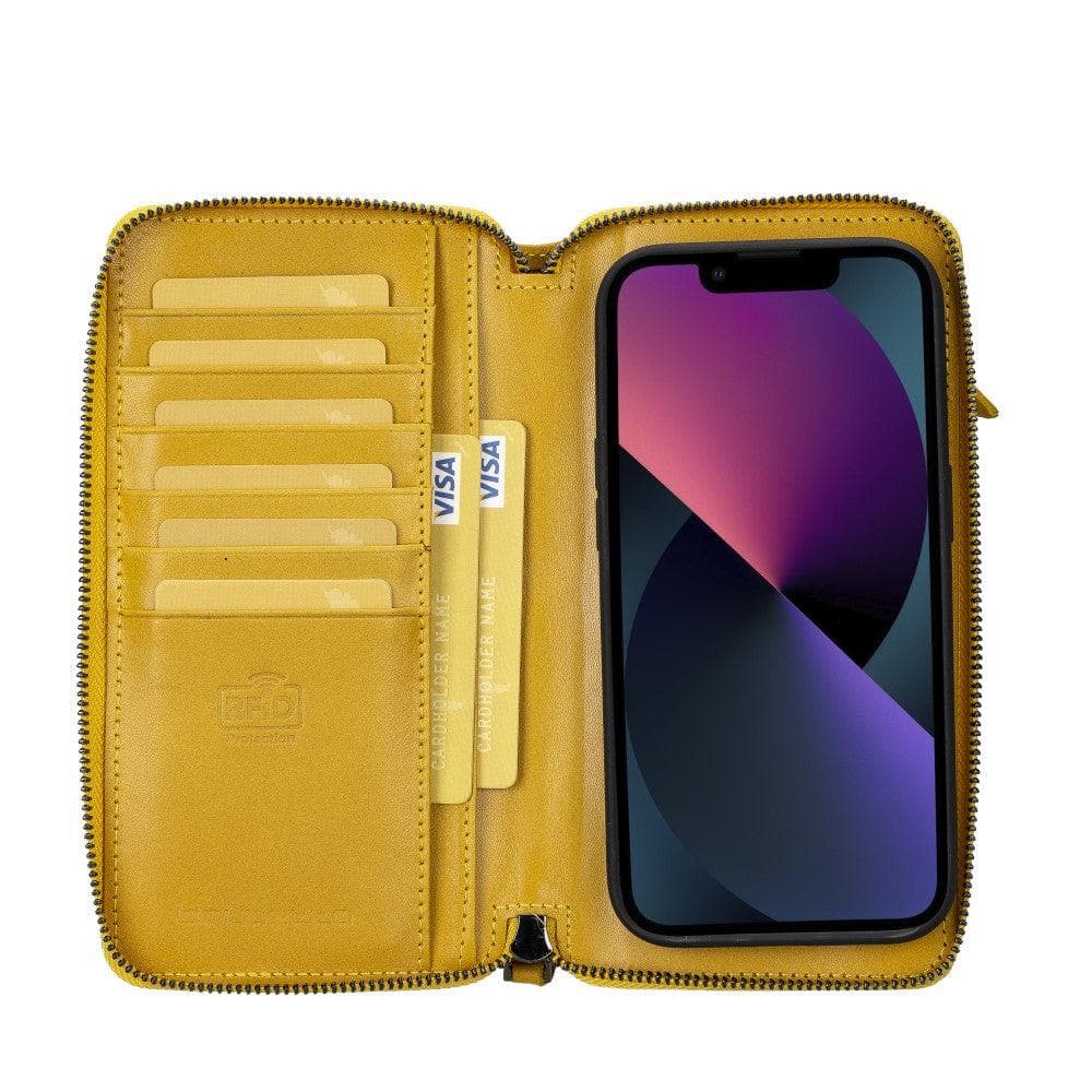 Étui portefeuille en cuir détachable et zippé pour iPhone 14 Pro Max (6,7") Pouch Magic
