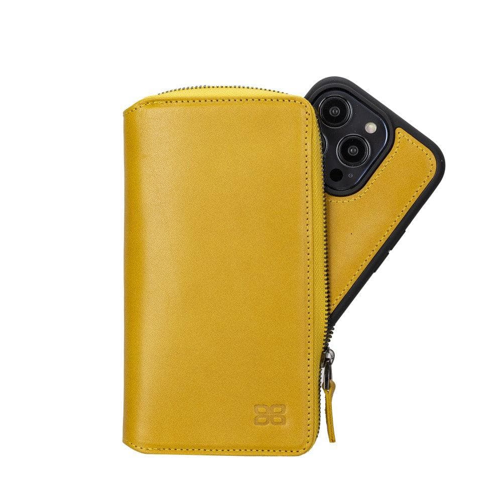 Étui portefeuille en cuir détachable et zippé pour iPhone 14 Pro Max (6,7") Pouch Magic