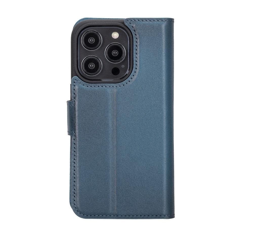 Étui portefeuille amovible en cuir véritable pour iPhone 14 Pro Max (6,7")