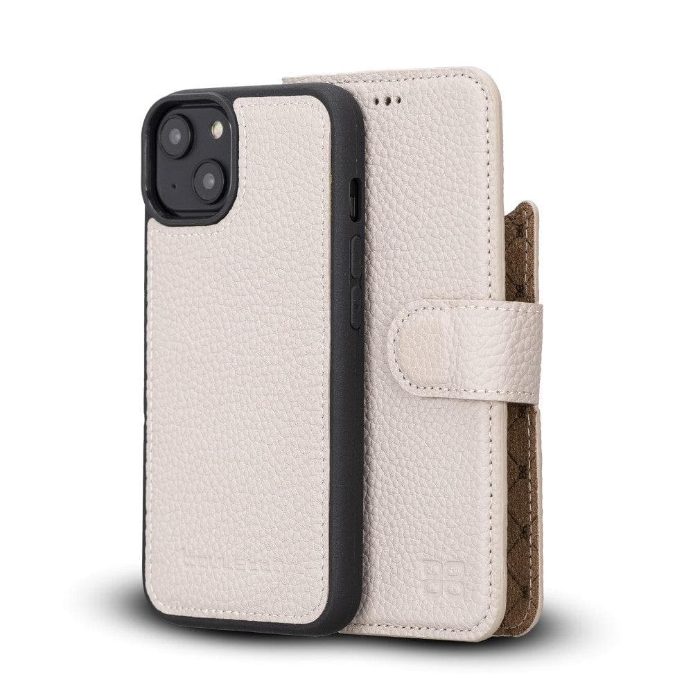 Étui portefeuille amovible en cuir véritable pour iPhone 14 Pro Max (6,7")