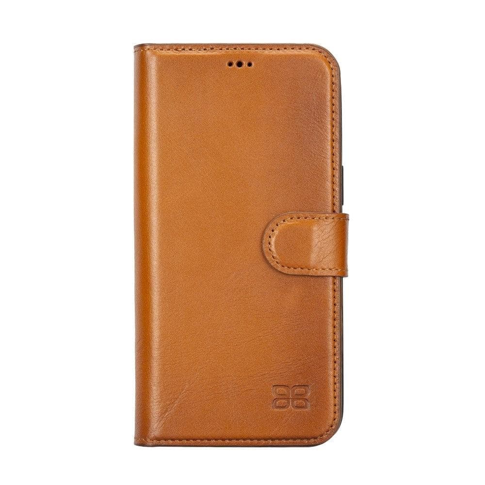 Étui portefeuille amovible en cuir véritable pour iPhone 14 Pro Max (6,7")