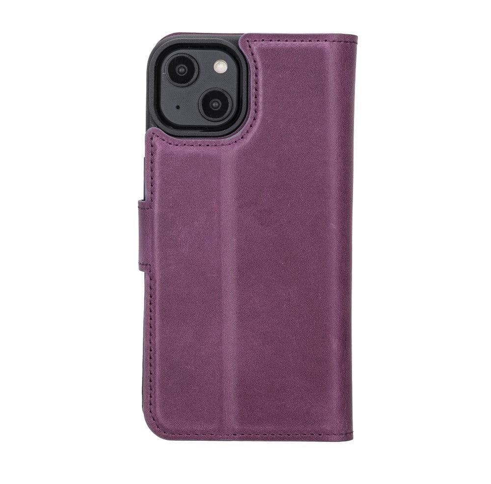 Étui portefeuille amovible en cuir véritable pour iPhone 14 Pro Max (6,7")