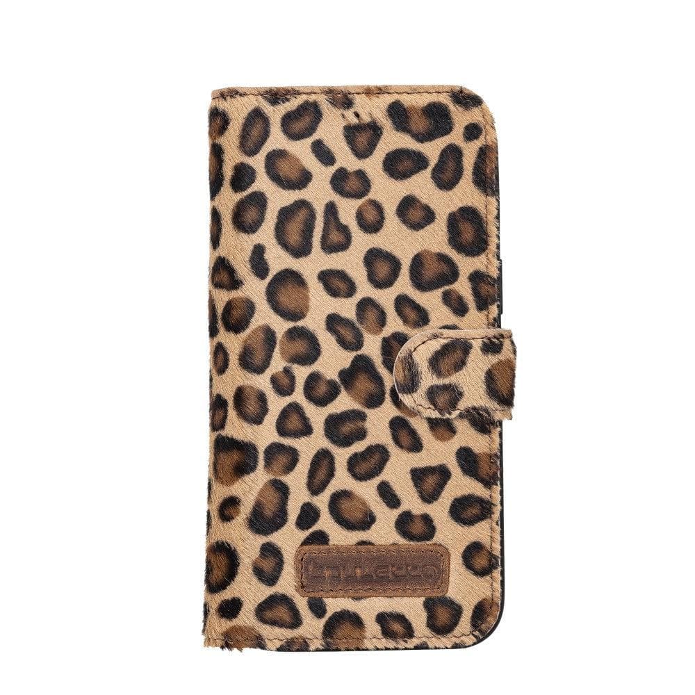 Étui portefeuille amovible en cuir véritable pour iPhone 14 Pro Max (6,7")