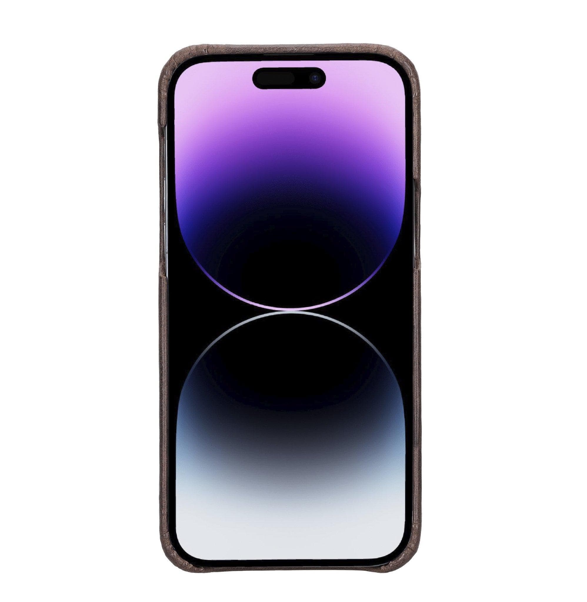 iPhone 14 (6.1") F360 Full Genuine Leather Back Cover