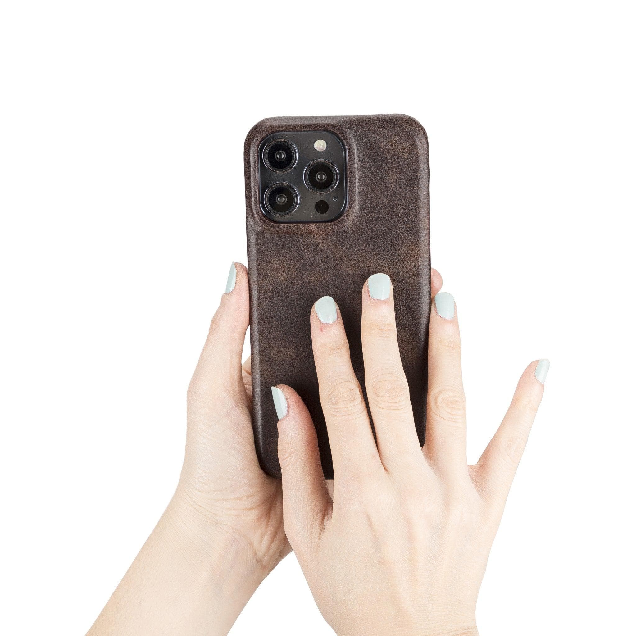 iPhone 14 (6.1") F360 Full Genuine Leather Back Cover