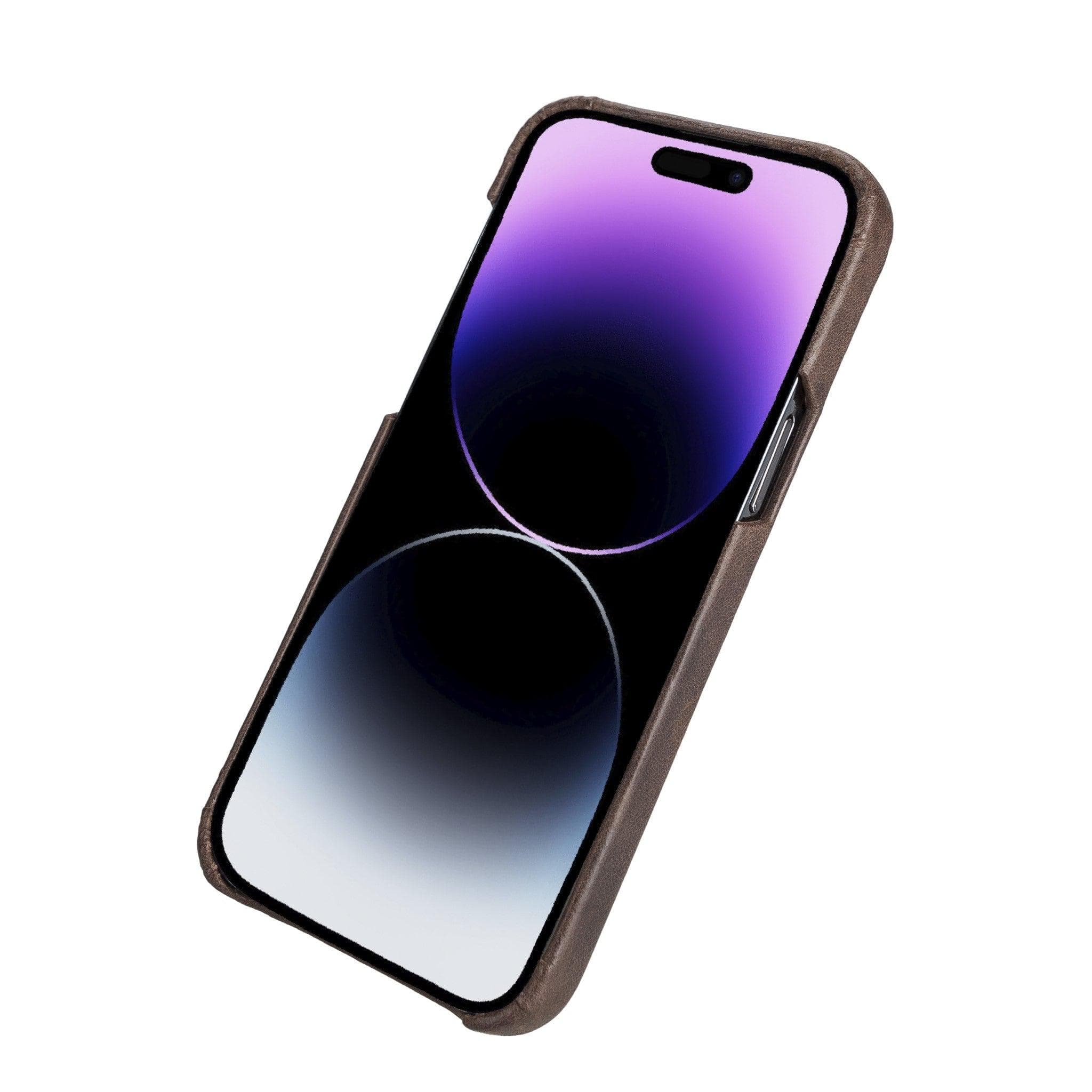 iPhone 14 (6.1") F360 Full Genuine Leather Back Cover