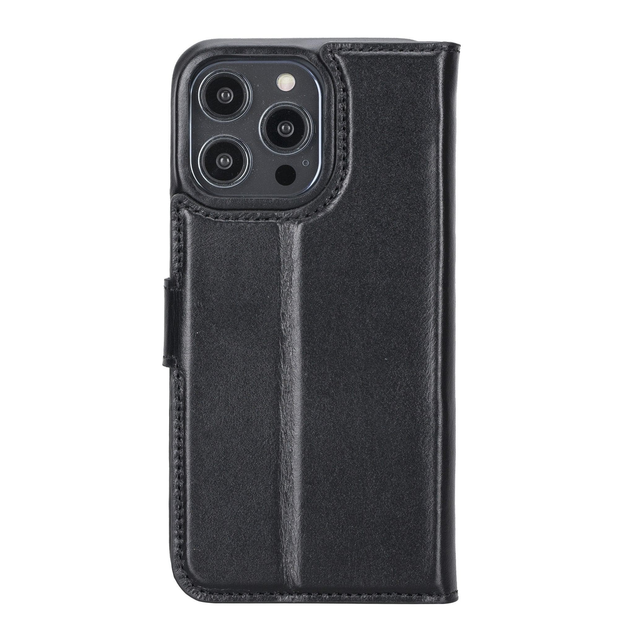 Étui portefeuille magique amovible en cuir véritable F360 pour iPhone 14 Pro Max (6,7")