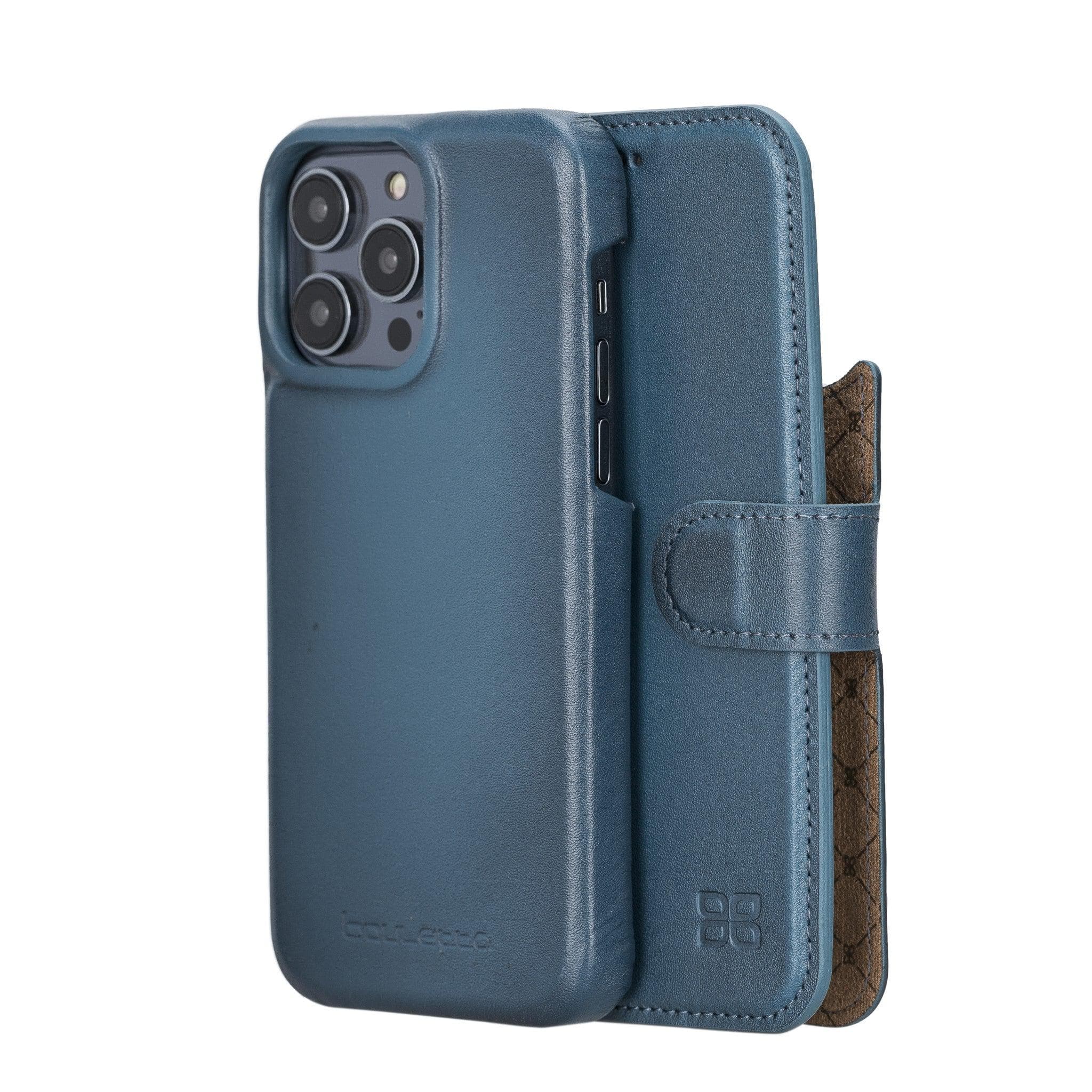 Étui portefeuille magique amovible en cuir véritable F360 pour iPhone 14 Pro Max (6,7")