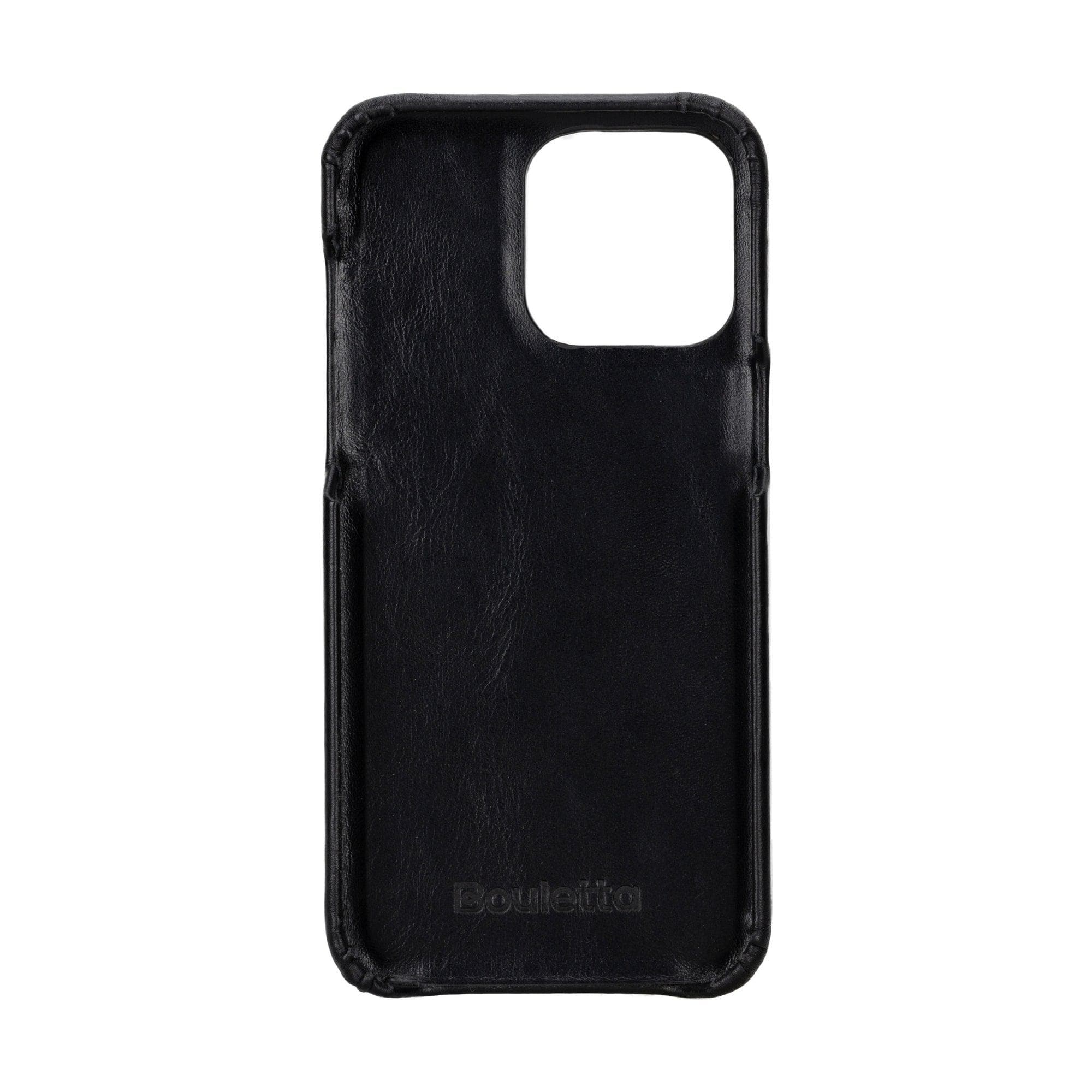 Coque arrière entièrement en cuir véritable à clipser pour iPhone 15 Pro Max (6,7") F360